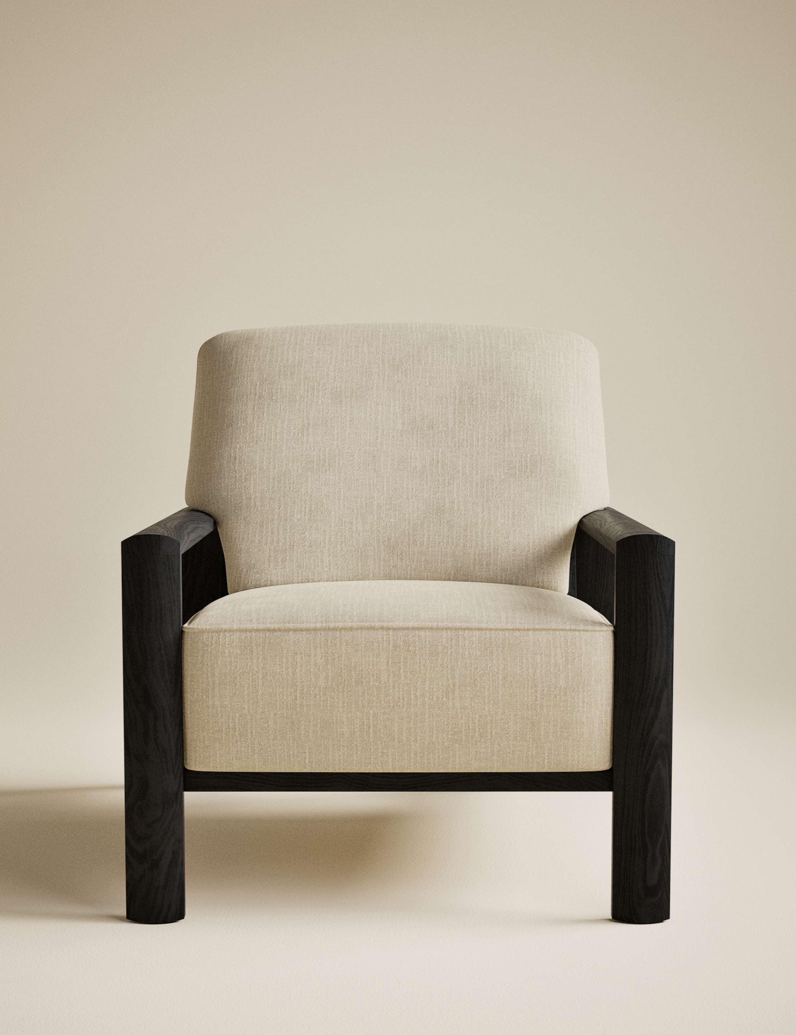 Dempsey Black Chenille Accent Chair 2 of 8