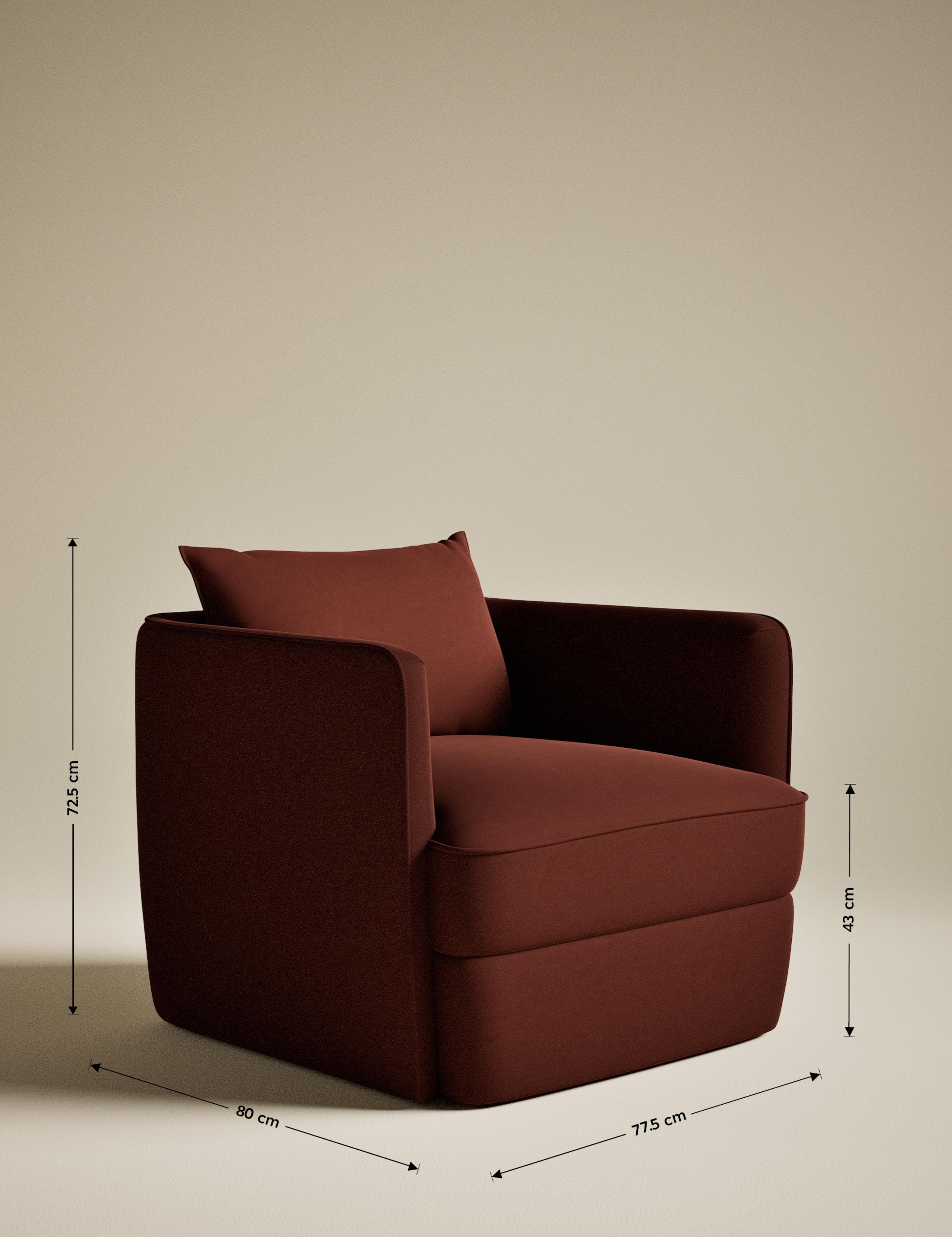 Chester Velvet Accent Armchair 6 of 7