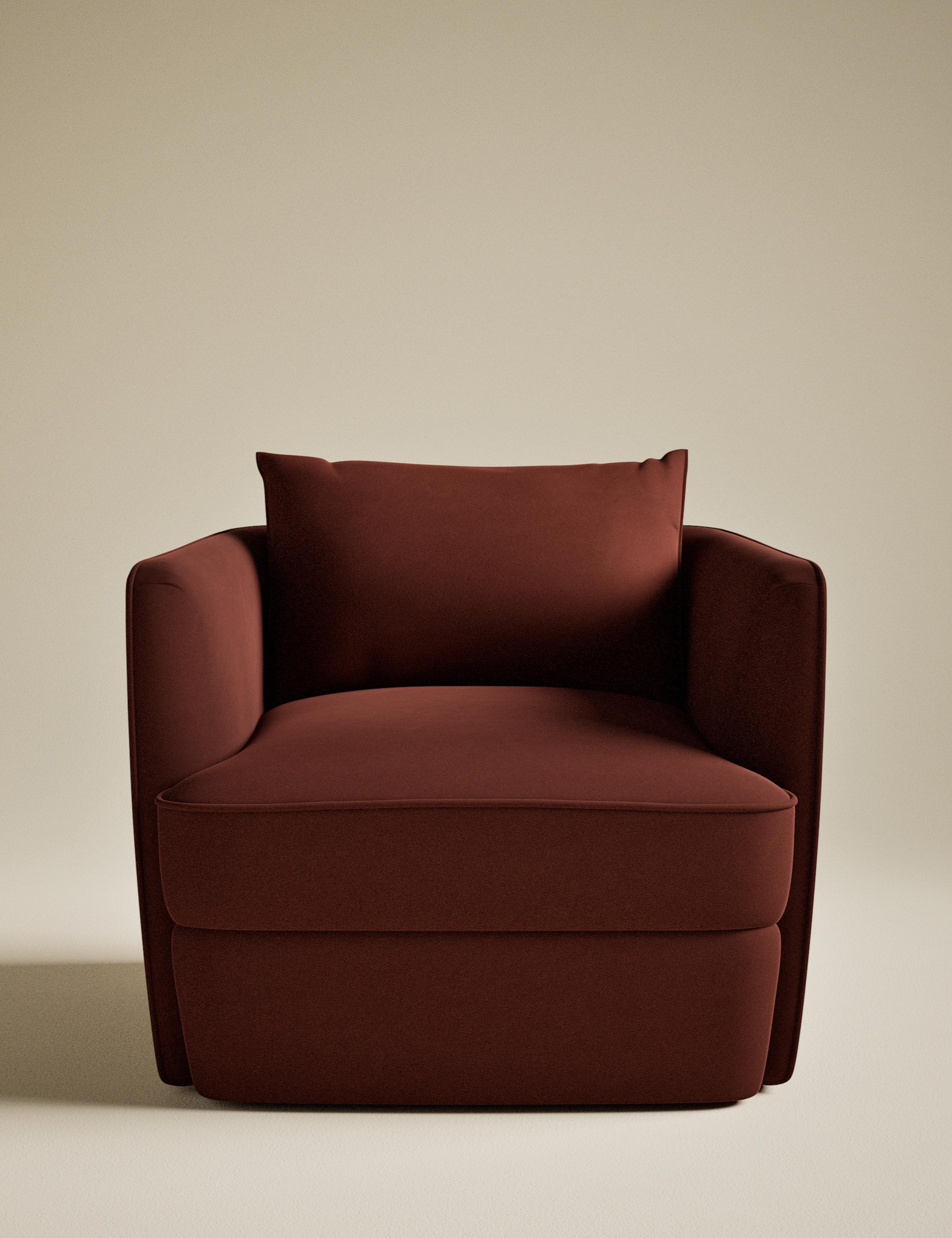 Chester Velvet Accent Armchair 2 of 7