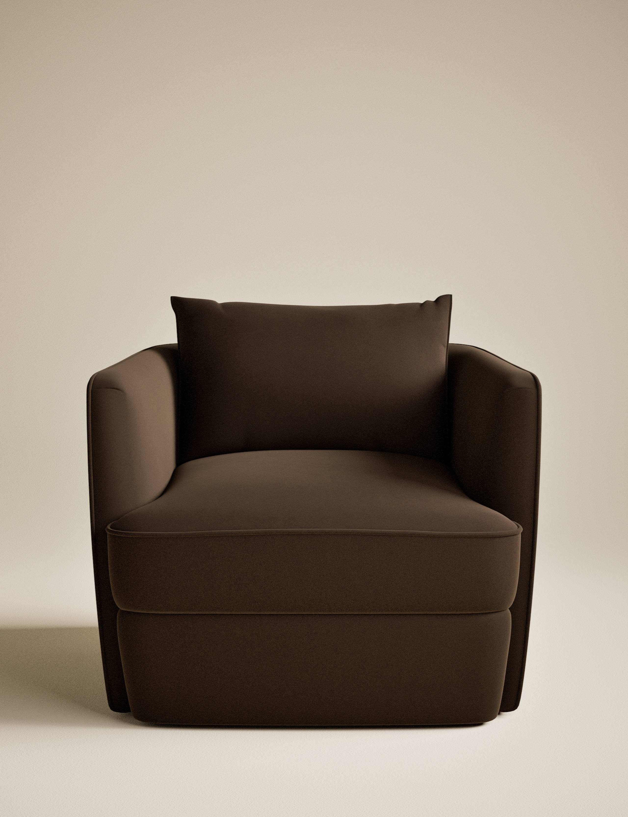 Chester Velvet Accent Armchair 2 of 9