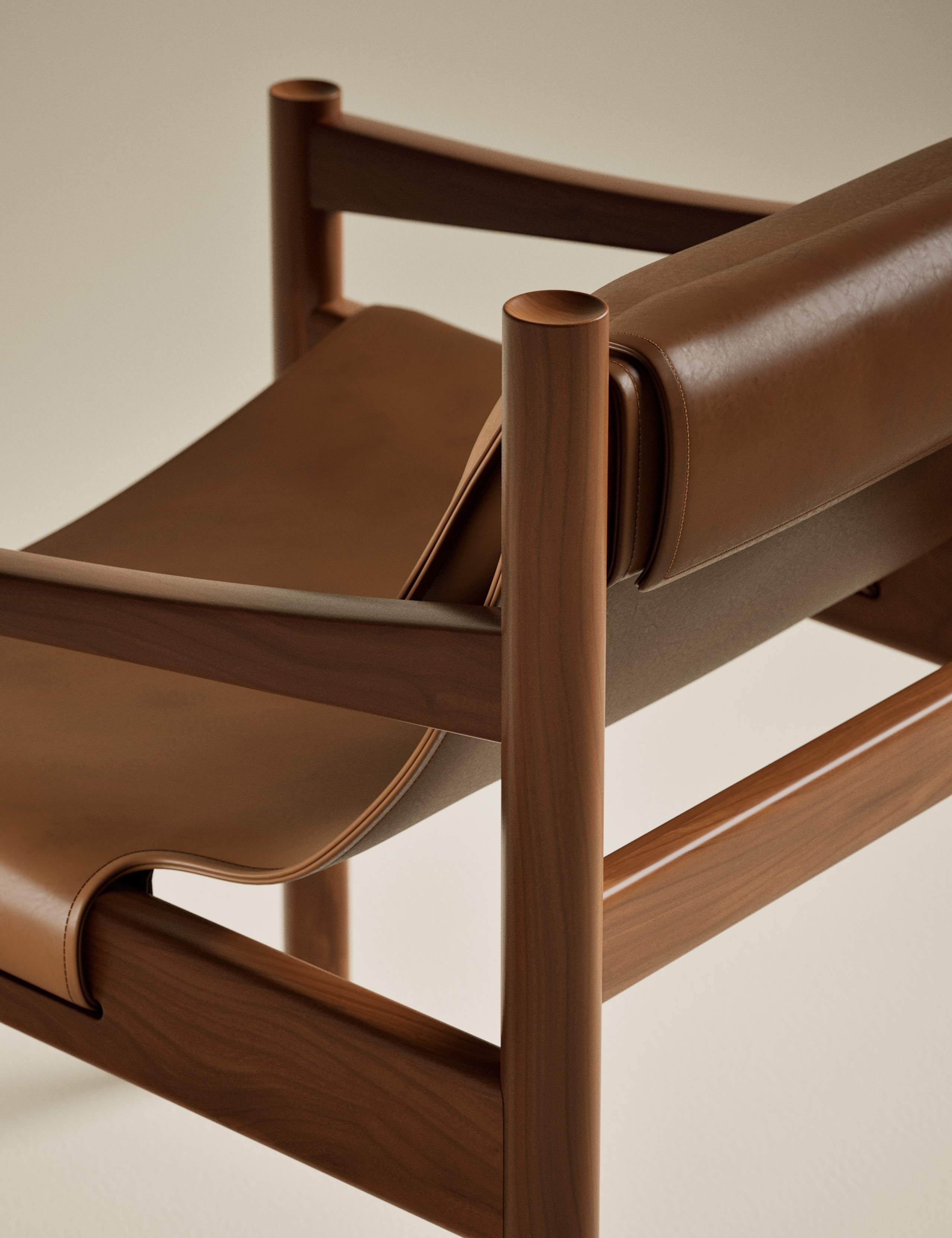 Oskar Faux Leather Accent Chair 5 of 9