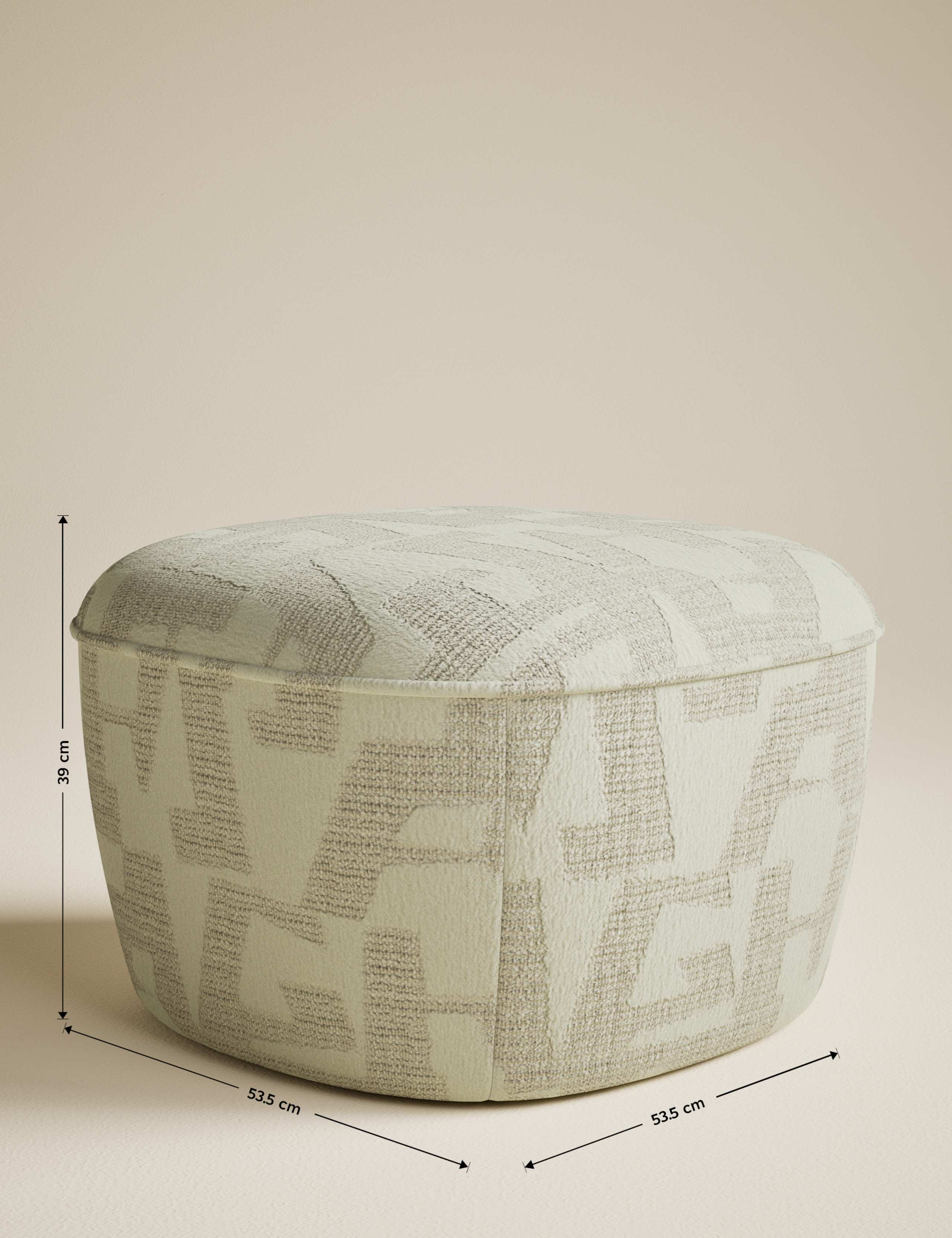 Mellow Jacquard Footstool 6 of 6