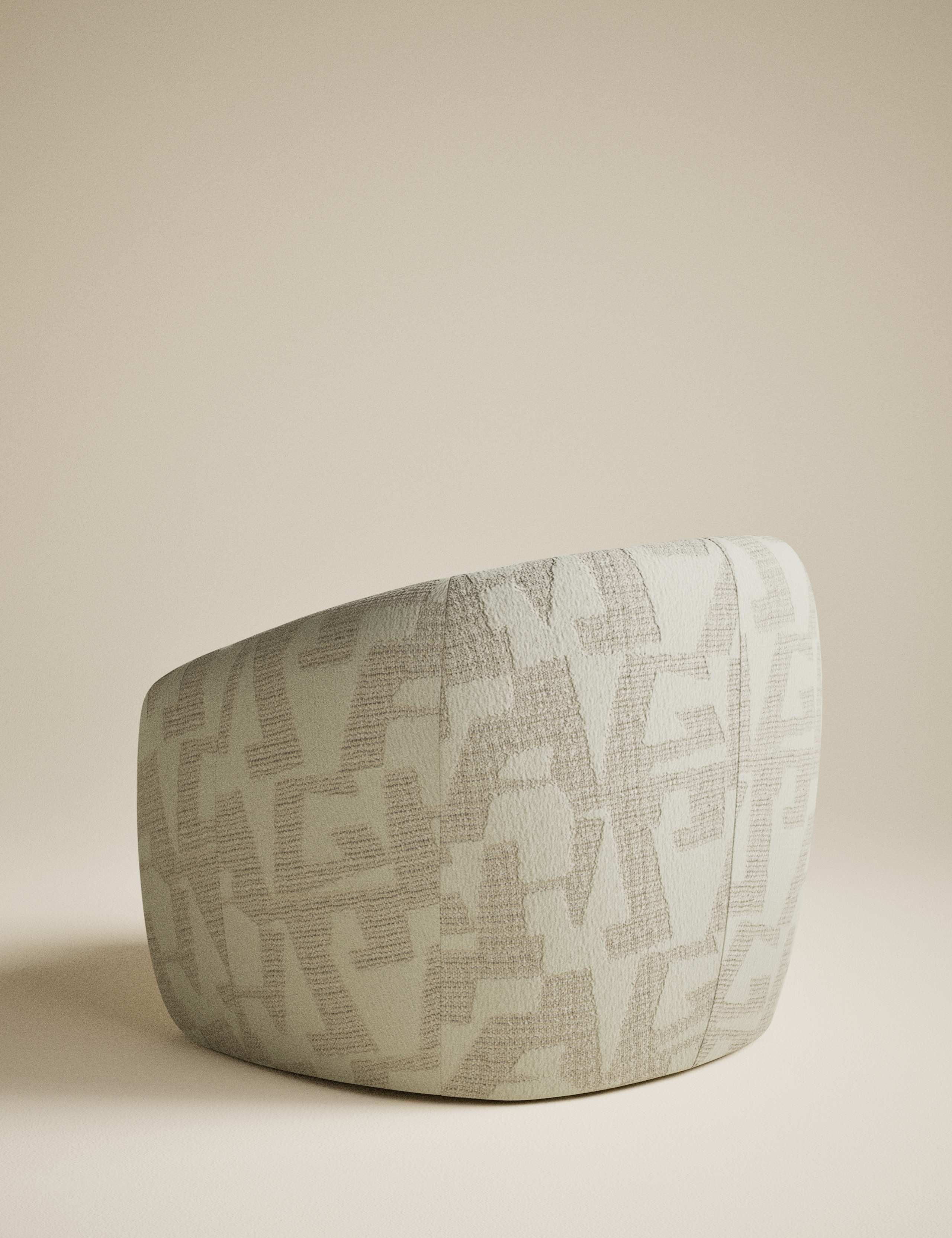 Mellow Jacquard Accent Armchair 4 of 10