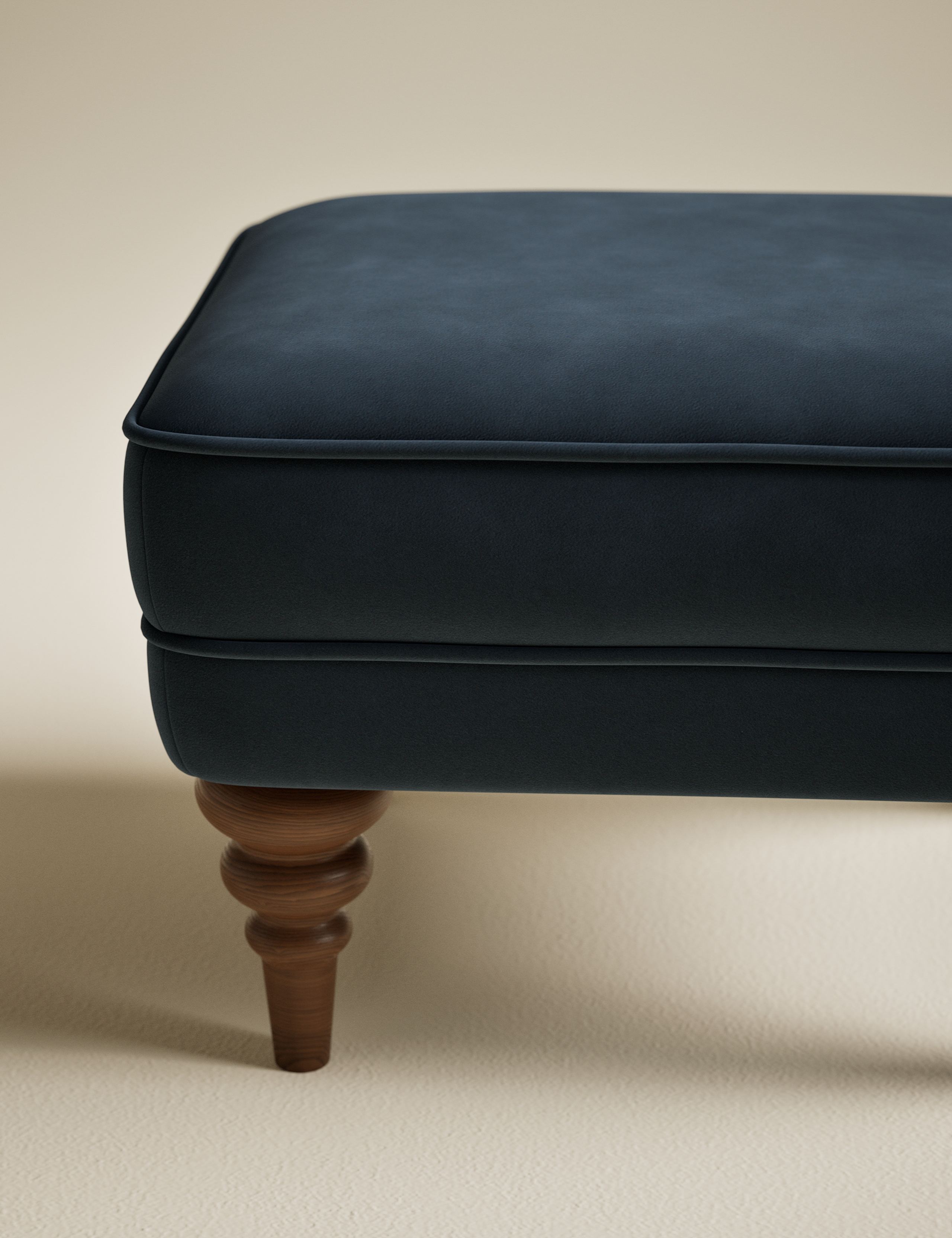 Joan Velvet Footstool 3 of 6