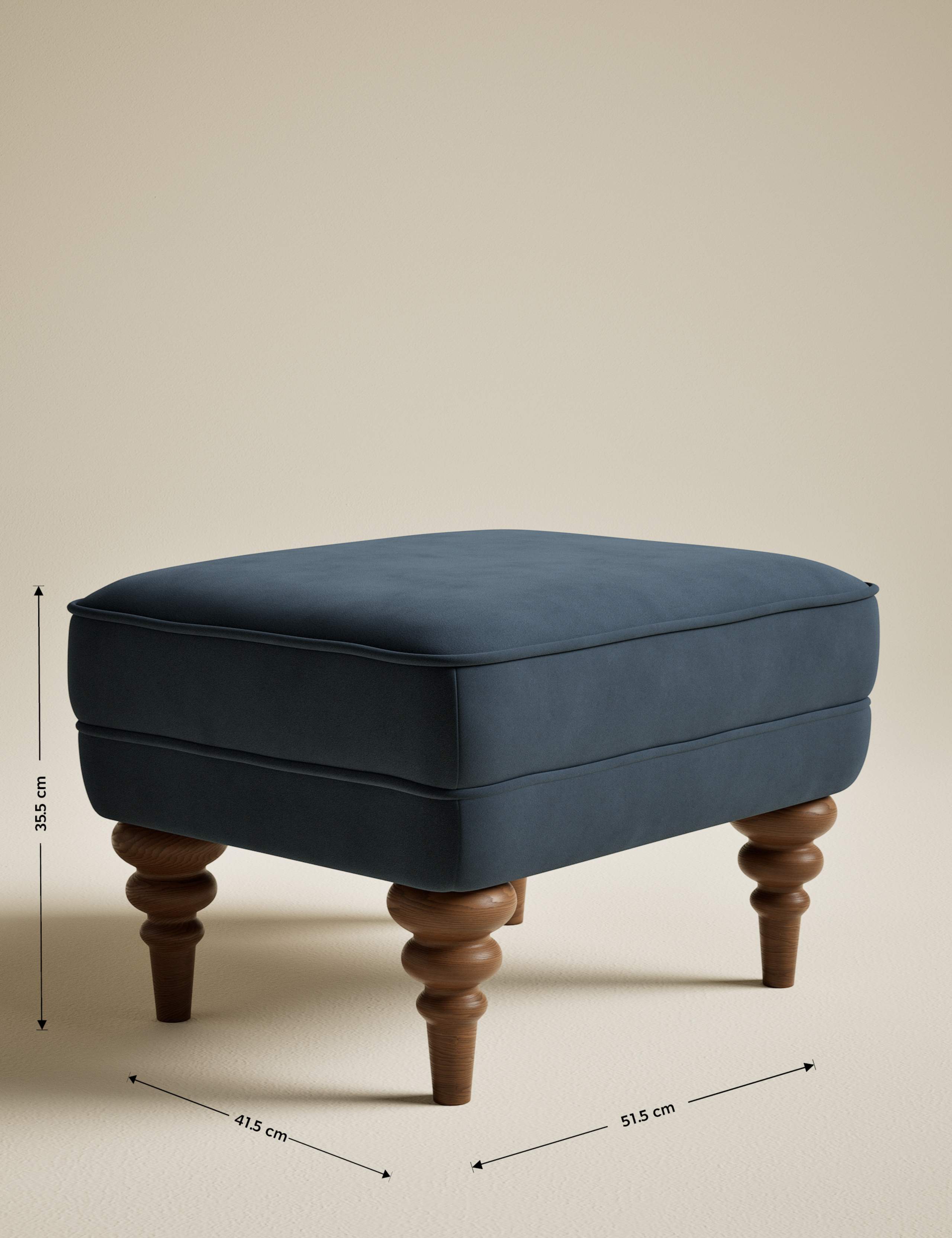 Joan Velvet Footstool 6 of 6