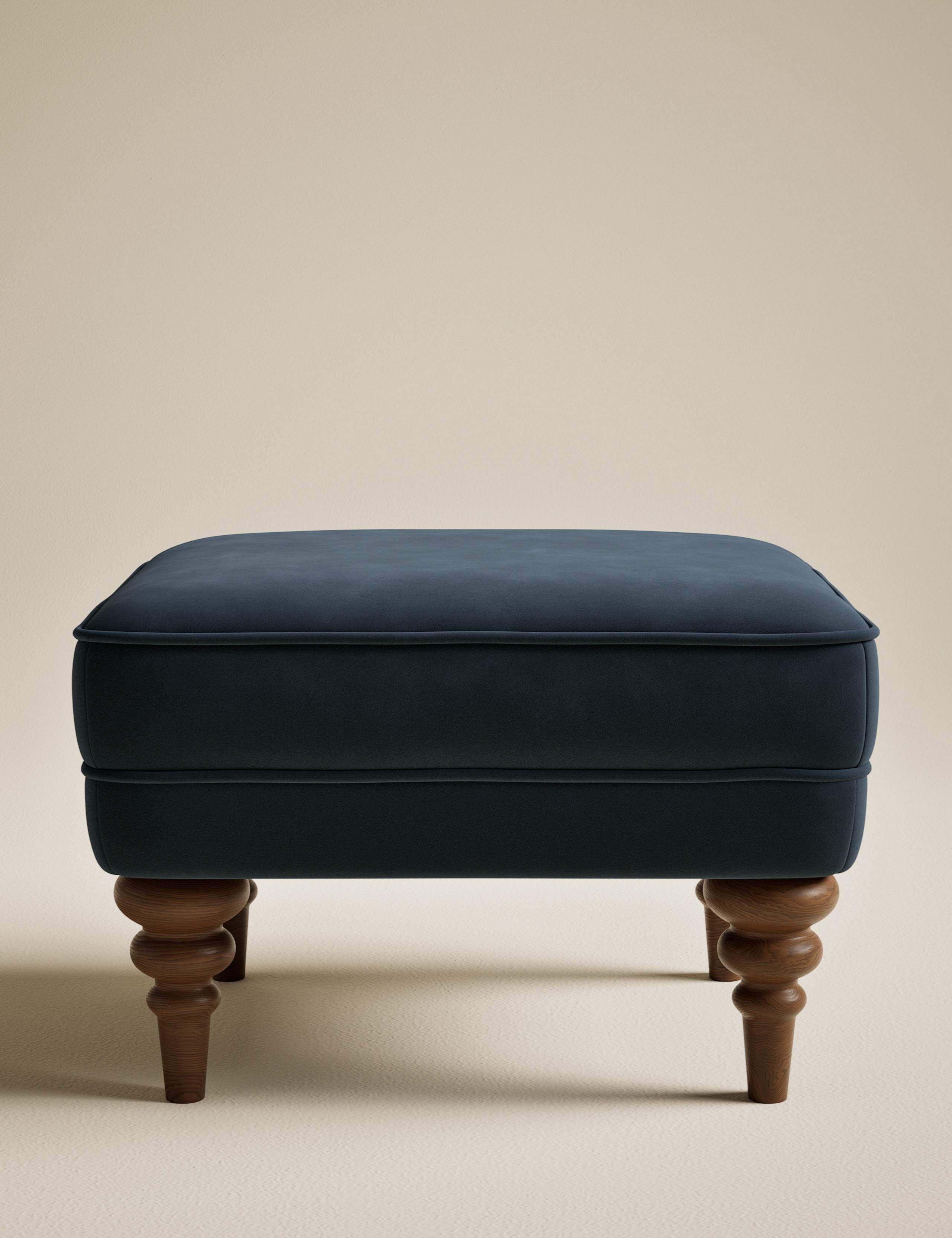 Joan Velvet Footstool 2 of 6