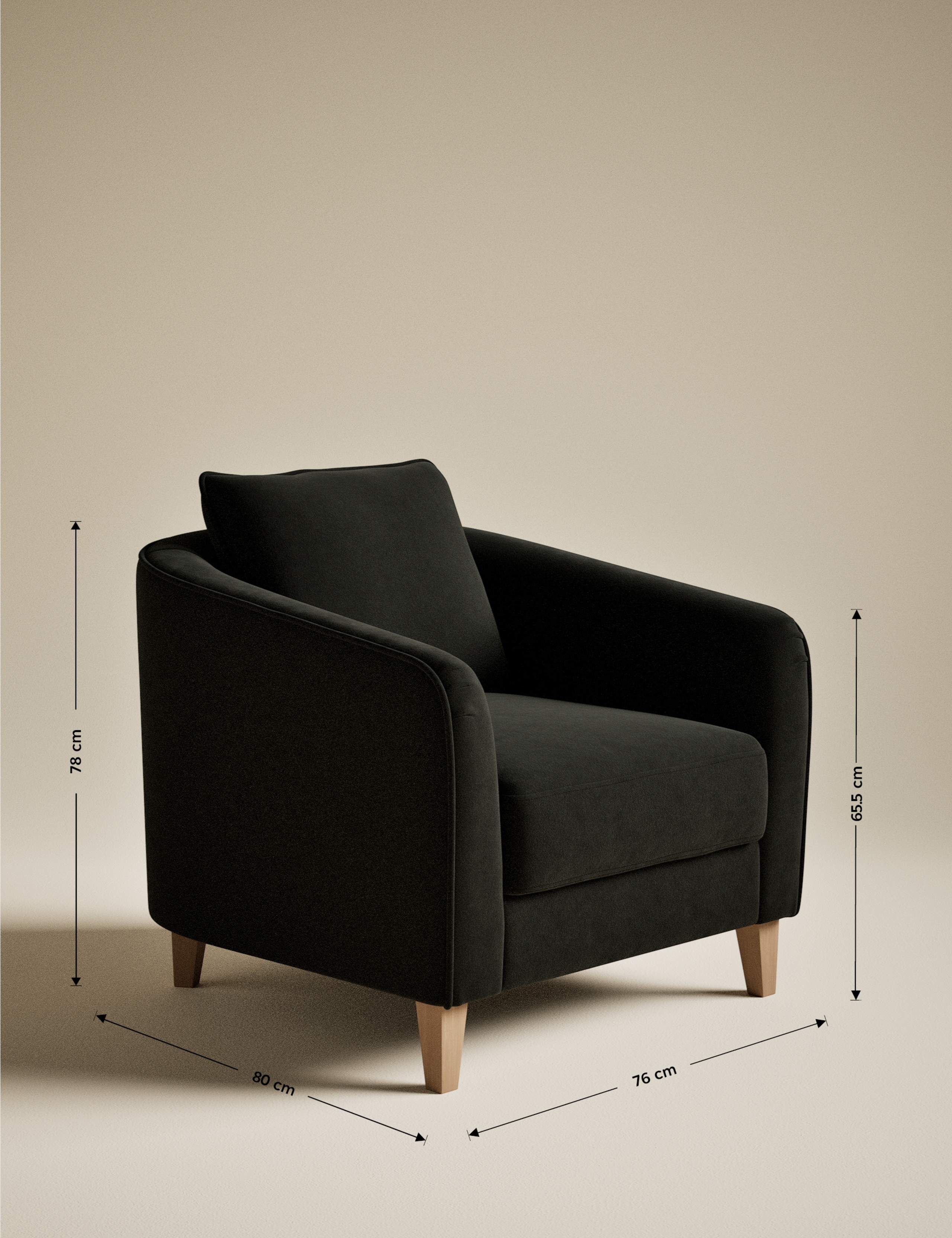 Lara Velvet Accent Chair 7 of 7