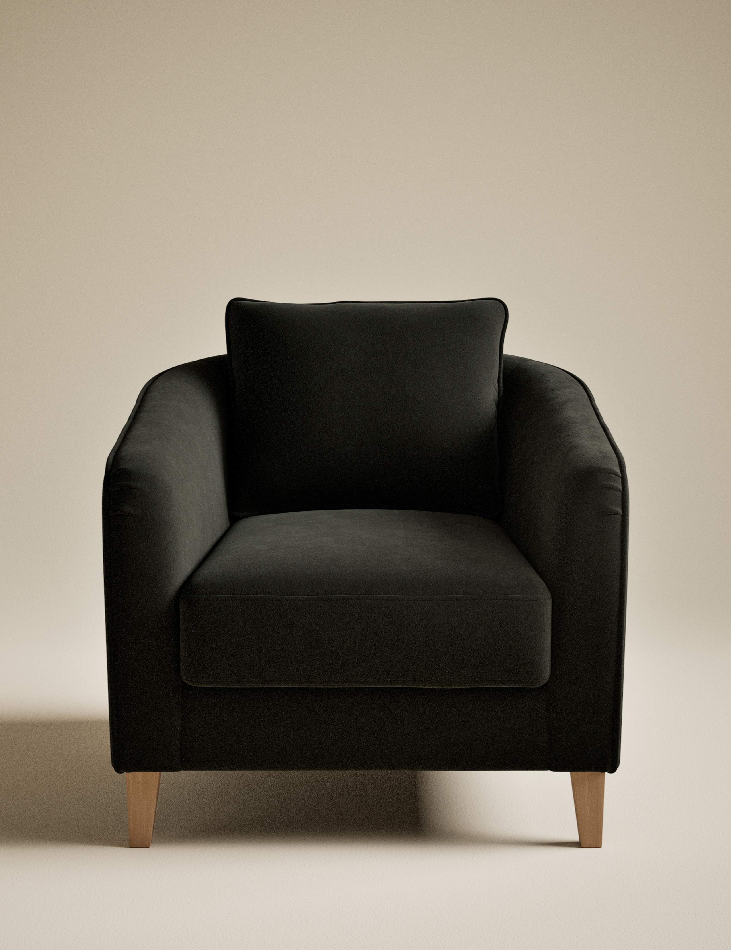 Lara Velvet Accent Chair 2 of 7