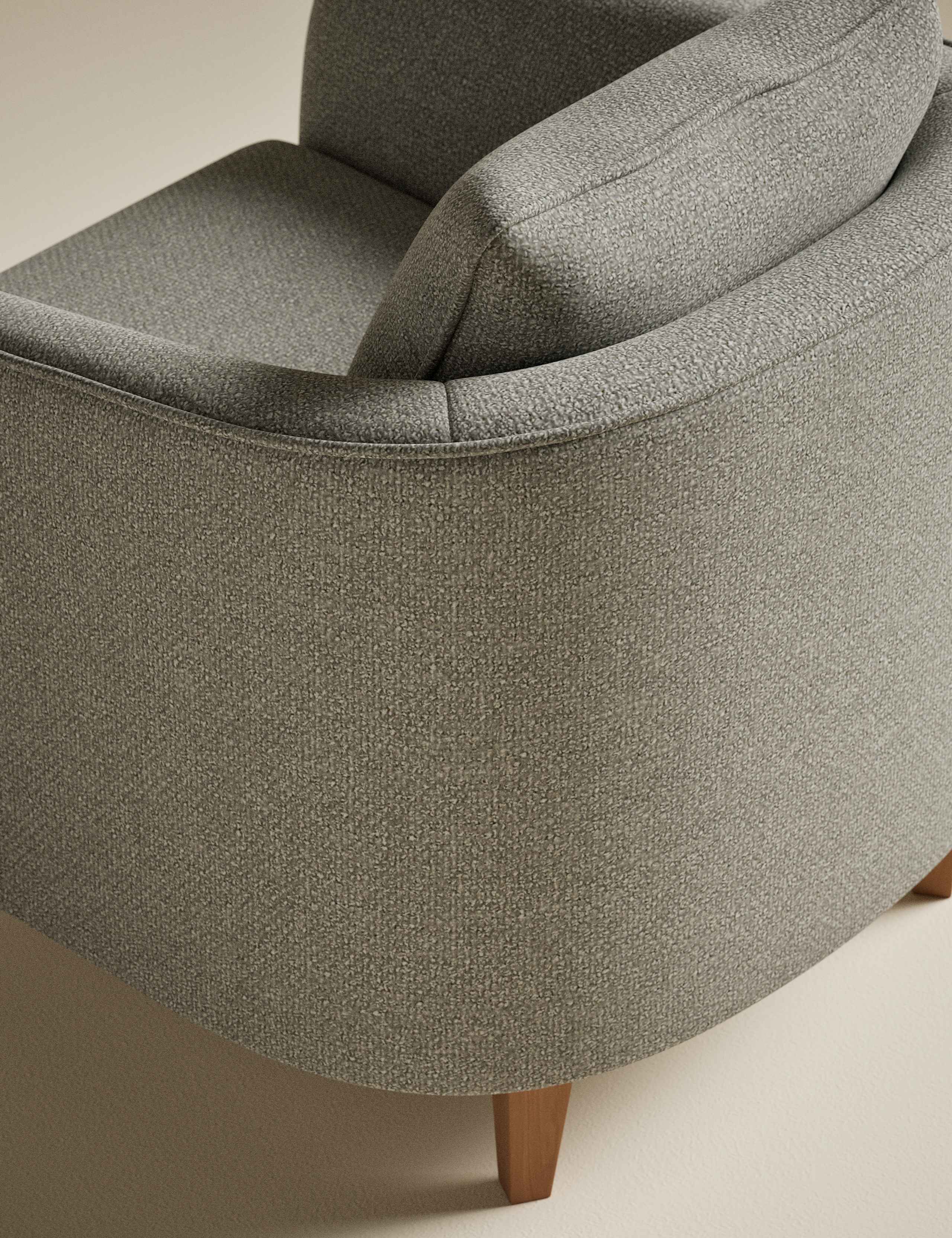 Lara Soft Chenille Accent Chair 5 of 7