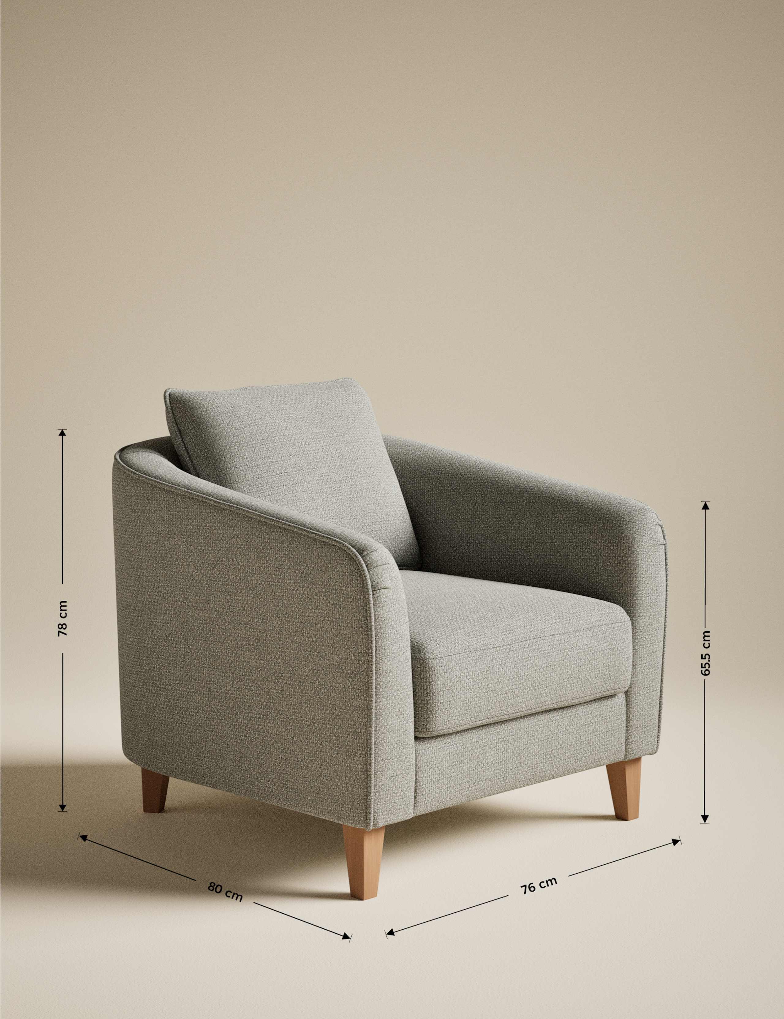 Lara Soft Chenille Accent Chair 7 of 7