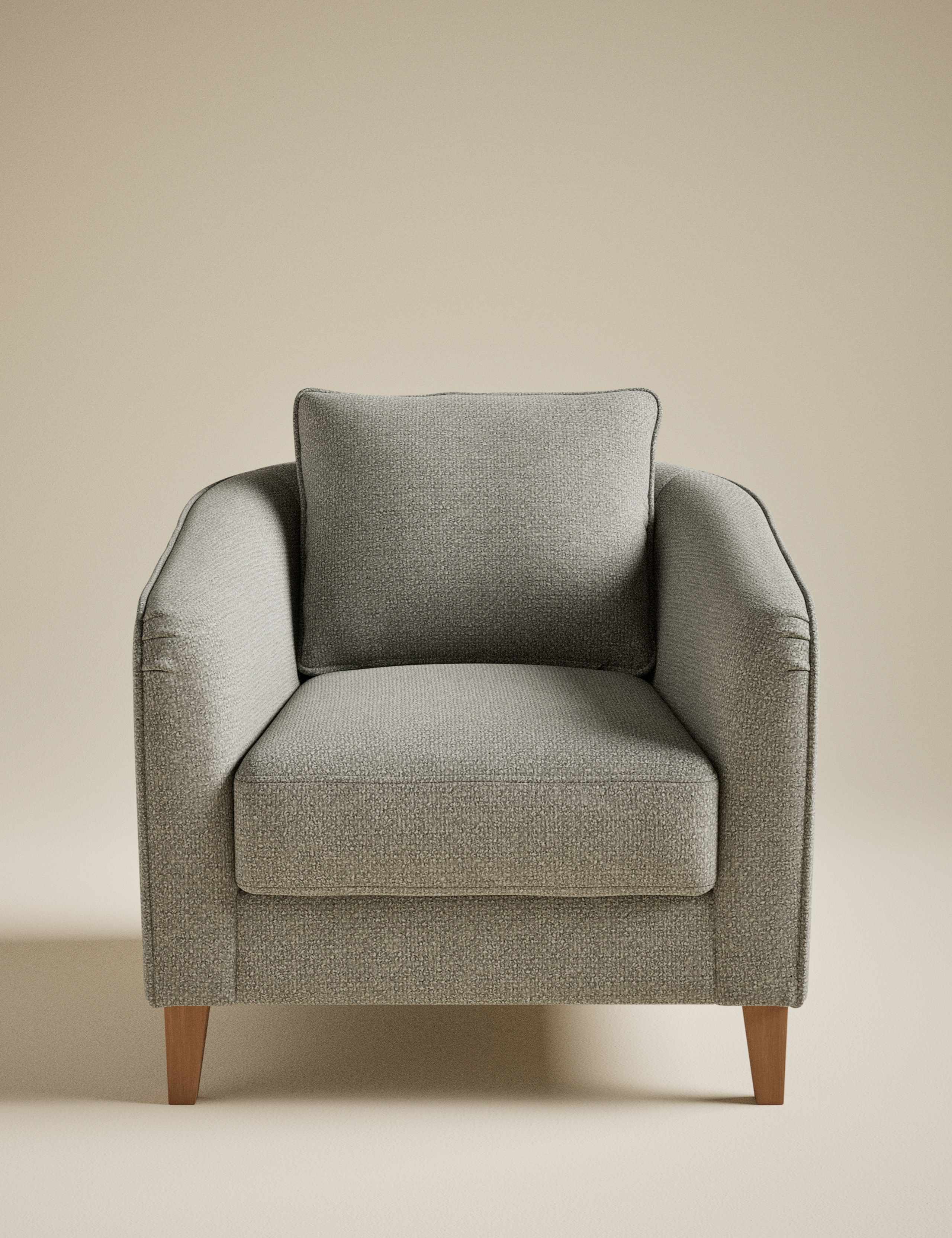 Lara Soft Chenille Accent Chair 2 of 7