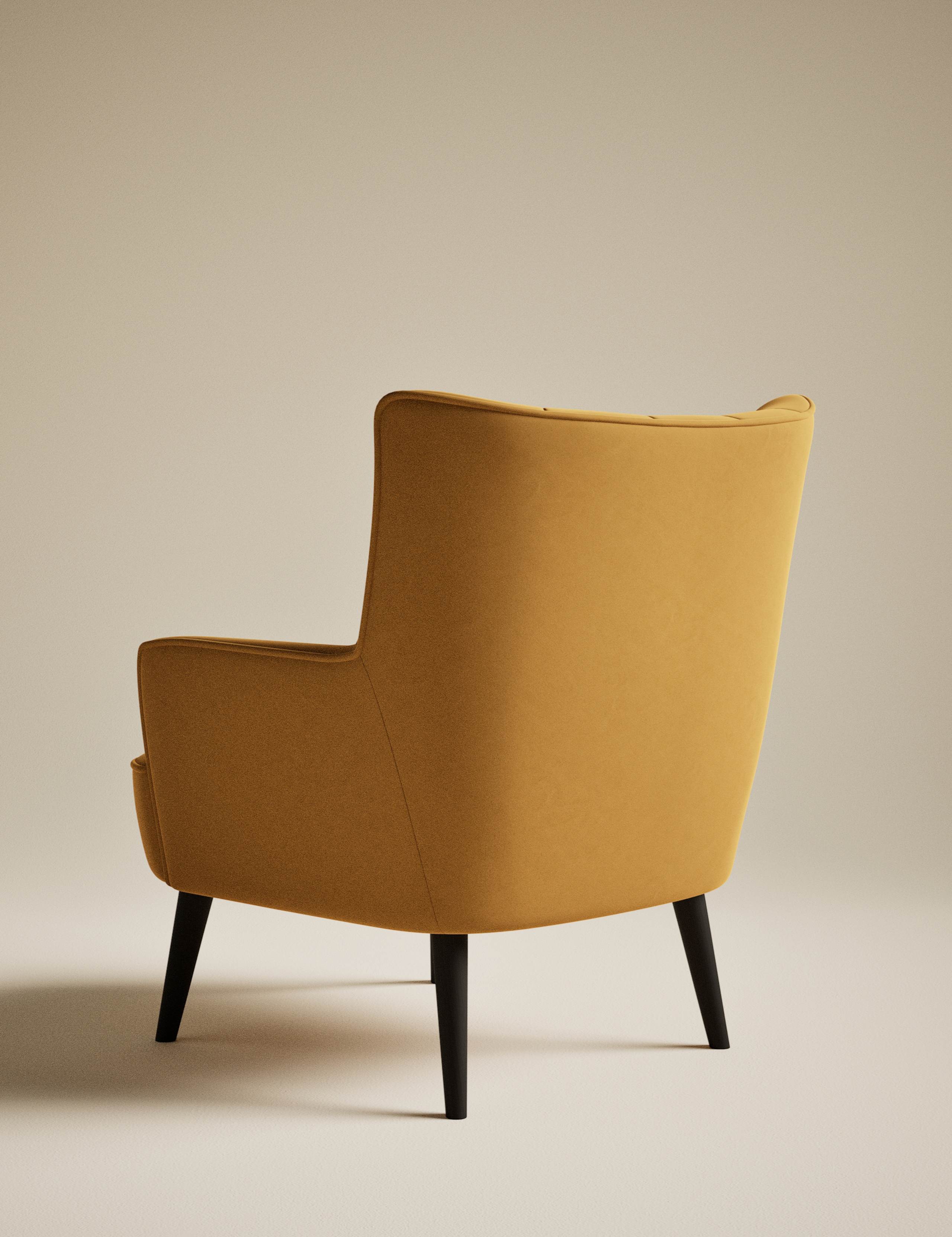 Evie Velvet Accent Chair 3 of 7