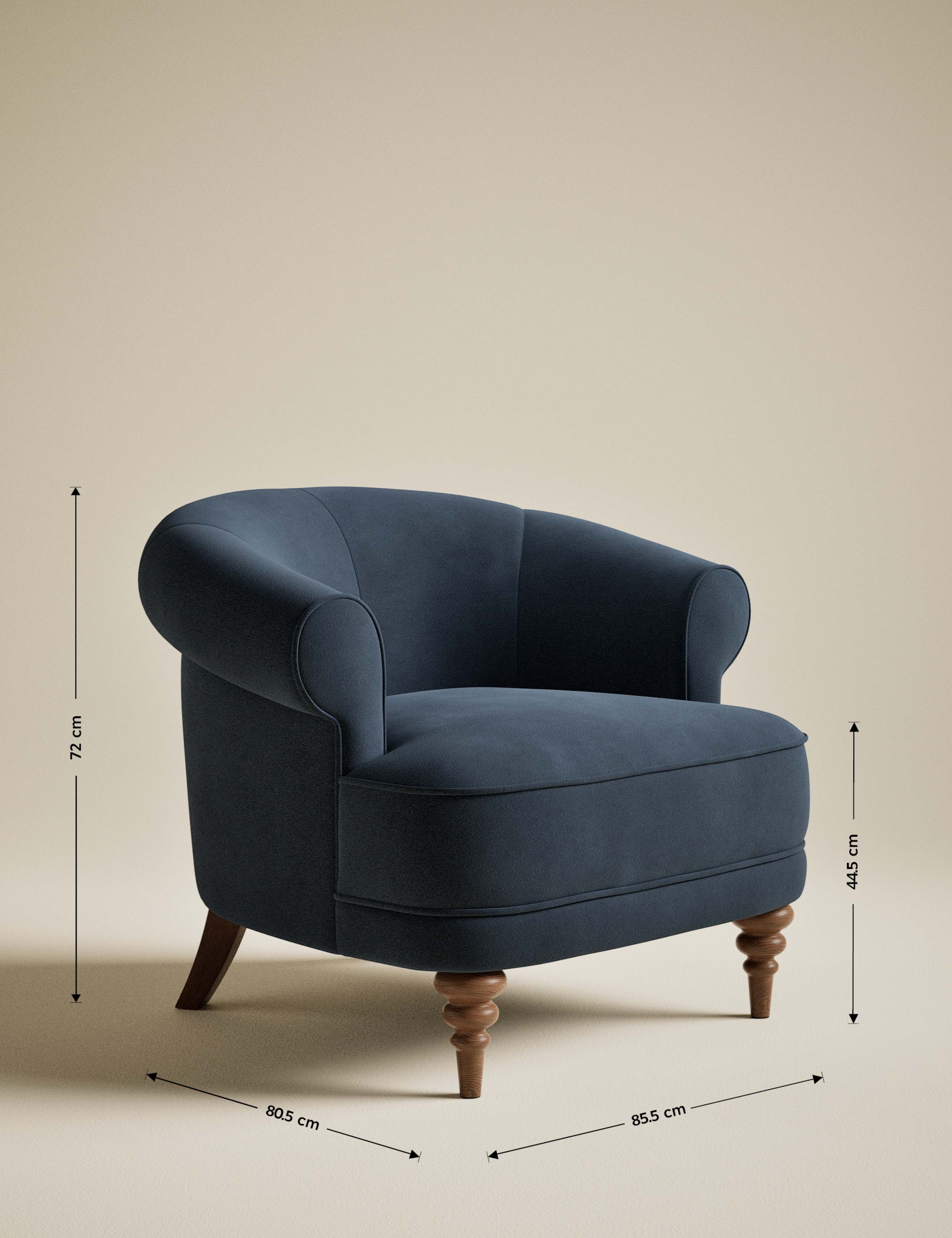 Joan Velvet Accent Chair 7 of 7