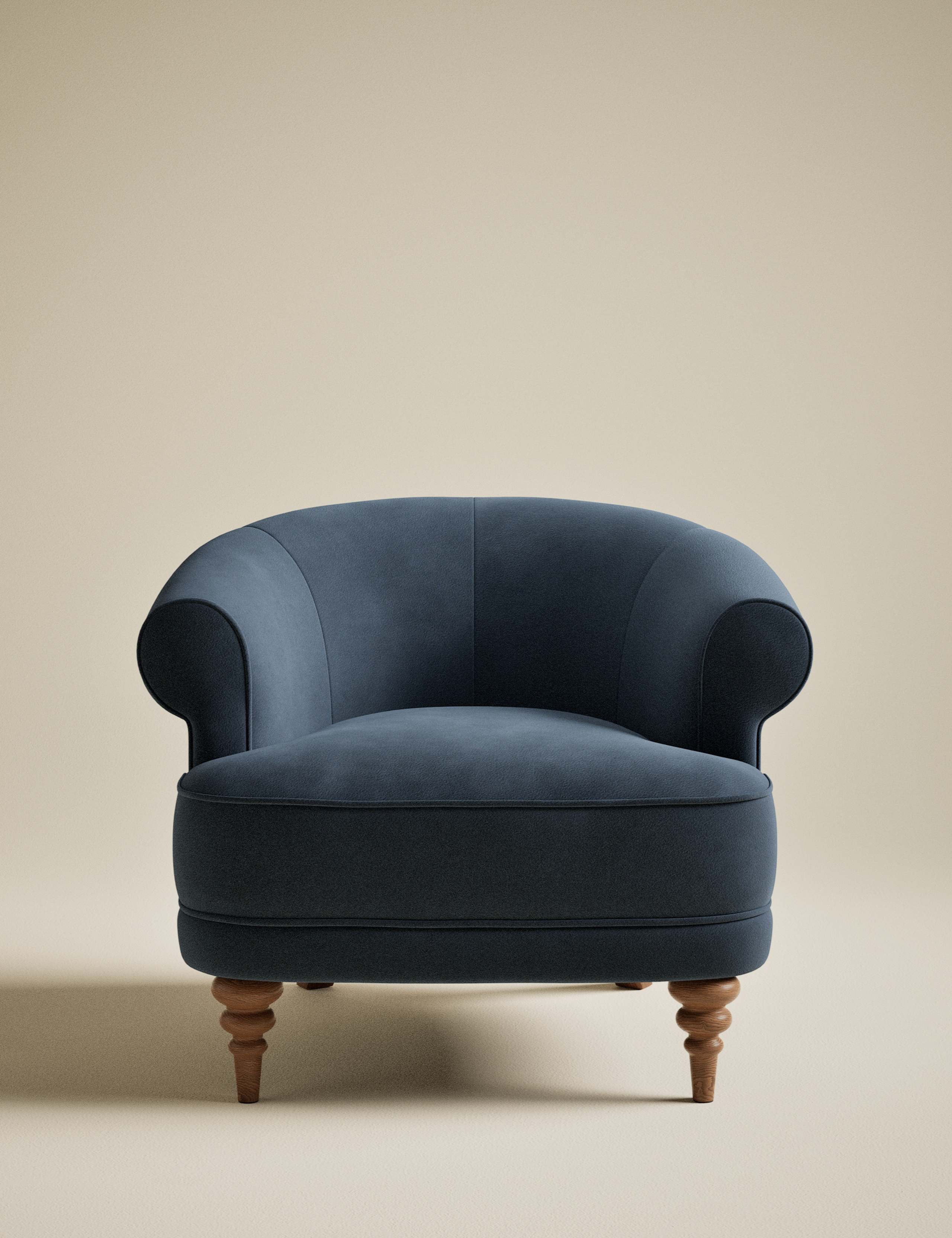 Joan Velvet Accent Chair 2 of 7