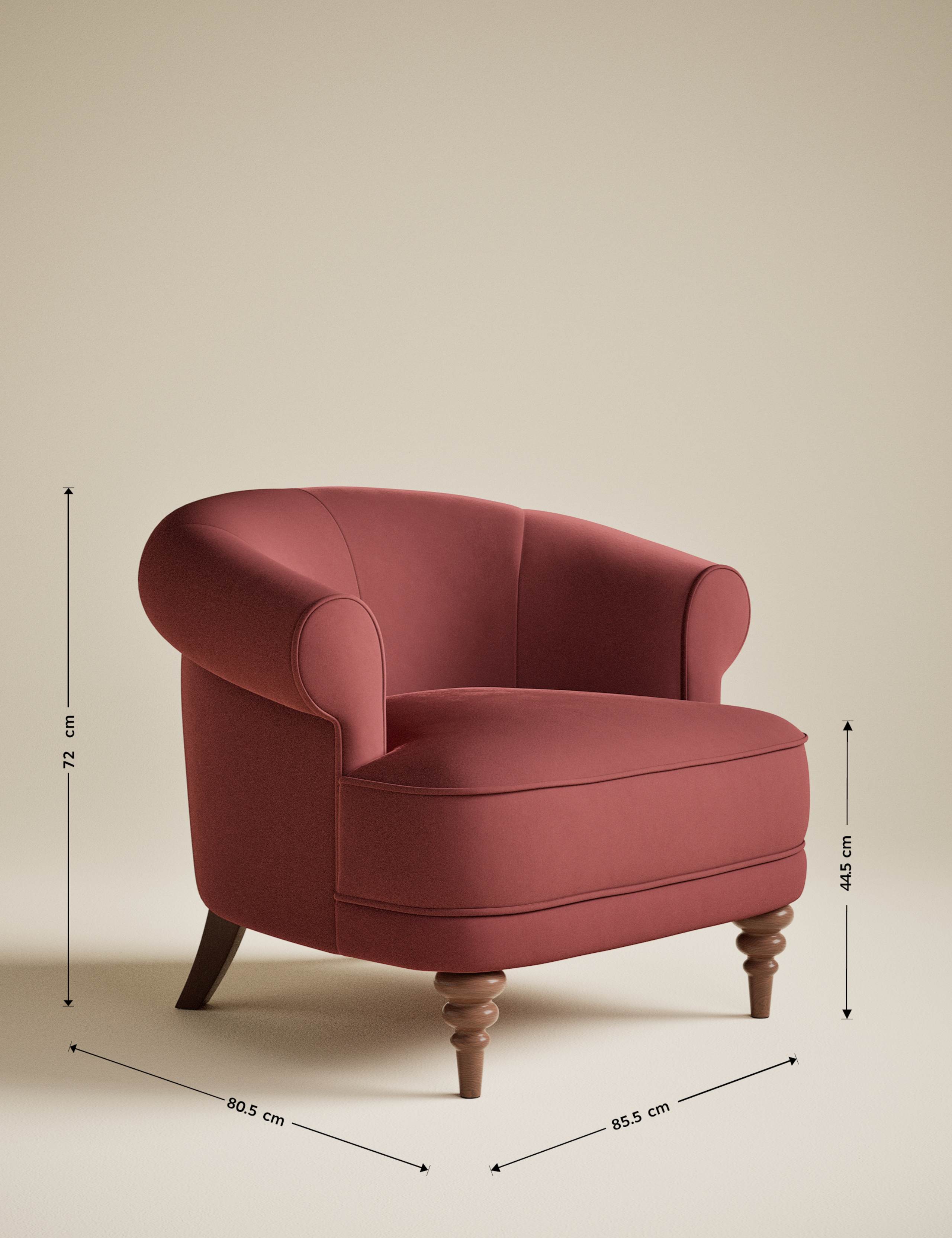 Joan Velvet Accent Chair 7 of 7