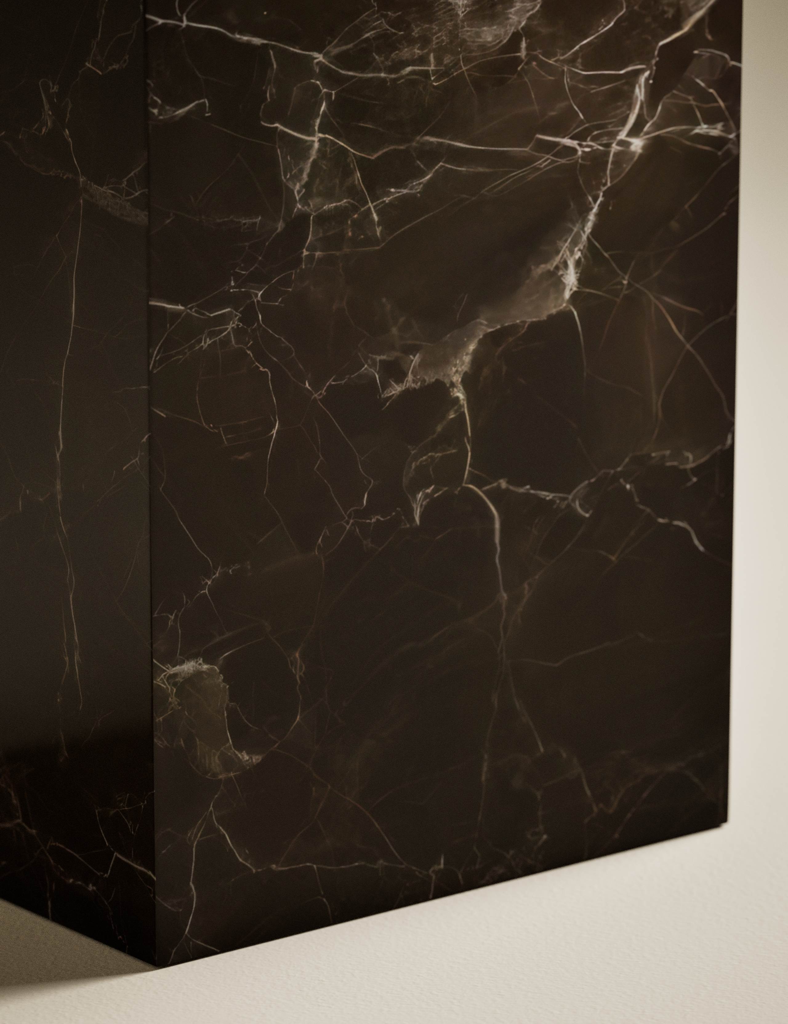 Blithe Smokey Marble Side Table 2 of 6