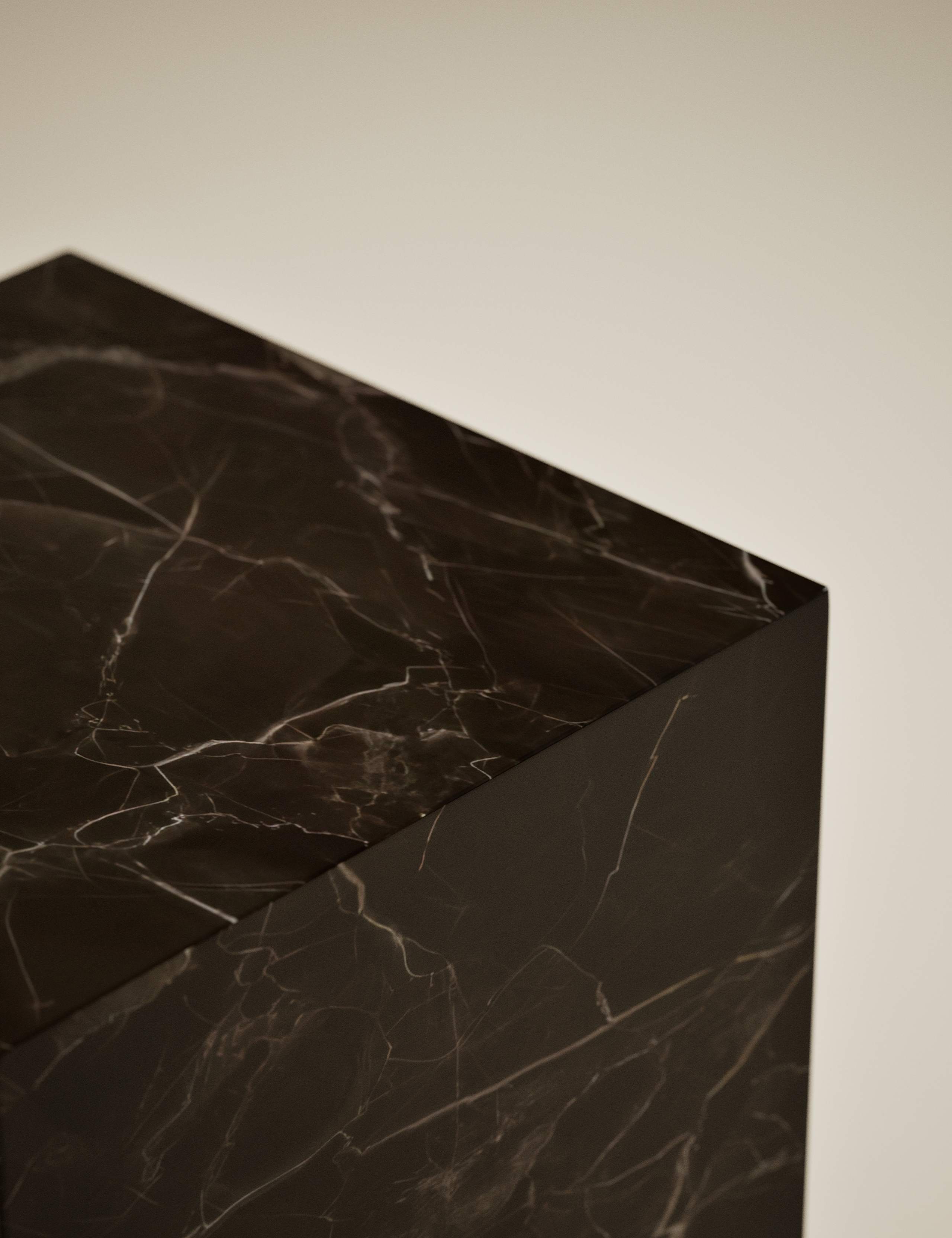 Blithe Smokey Marble Effect Side Table 4 of 6