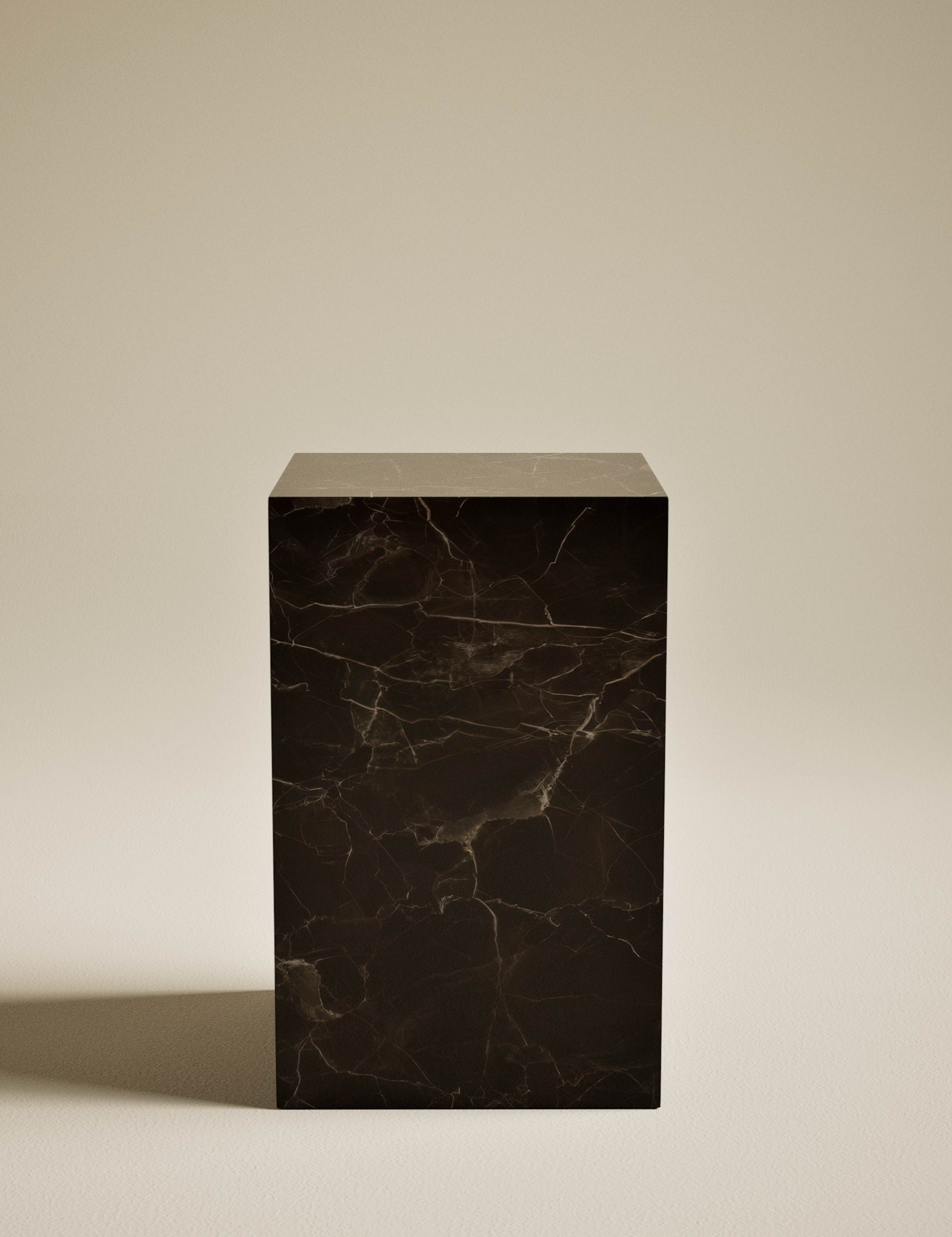Blithe Smokey Marble Effect Side Table 1 of 6