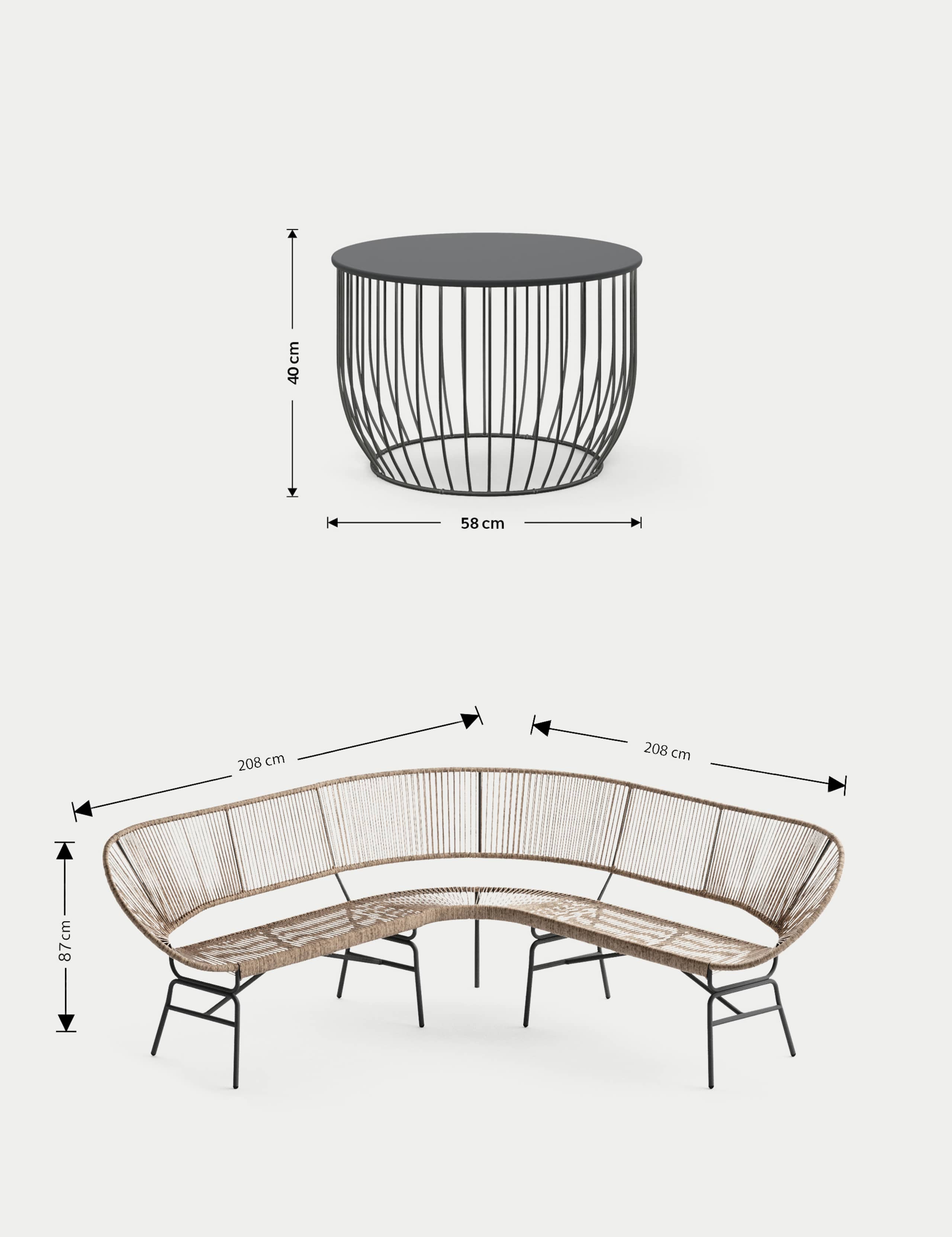 Lois Corner Sofa Set 6 of 7