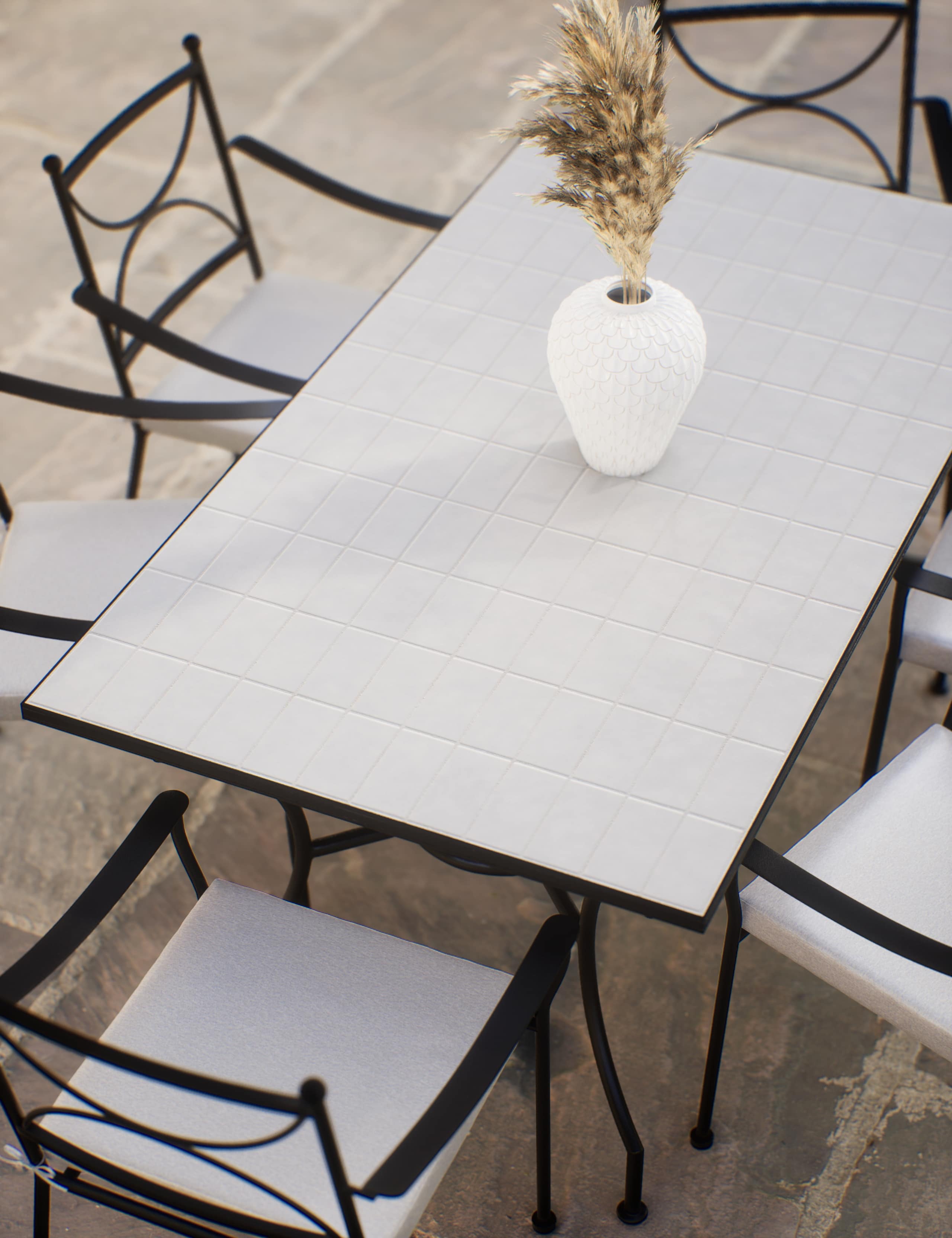 Pembroke 6 Seater Garden Dining Table & Chairs 3 of 6