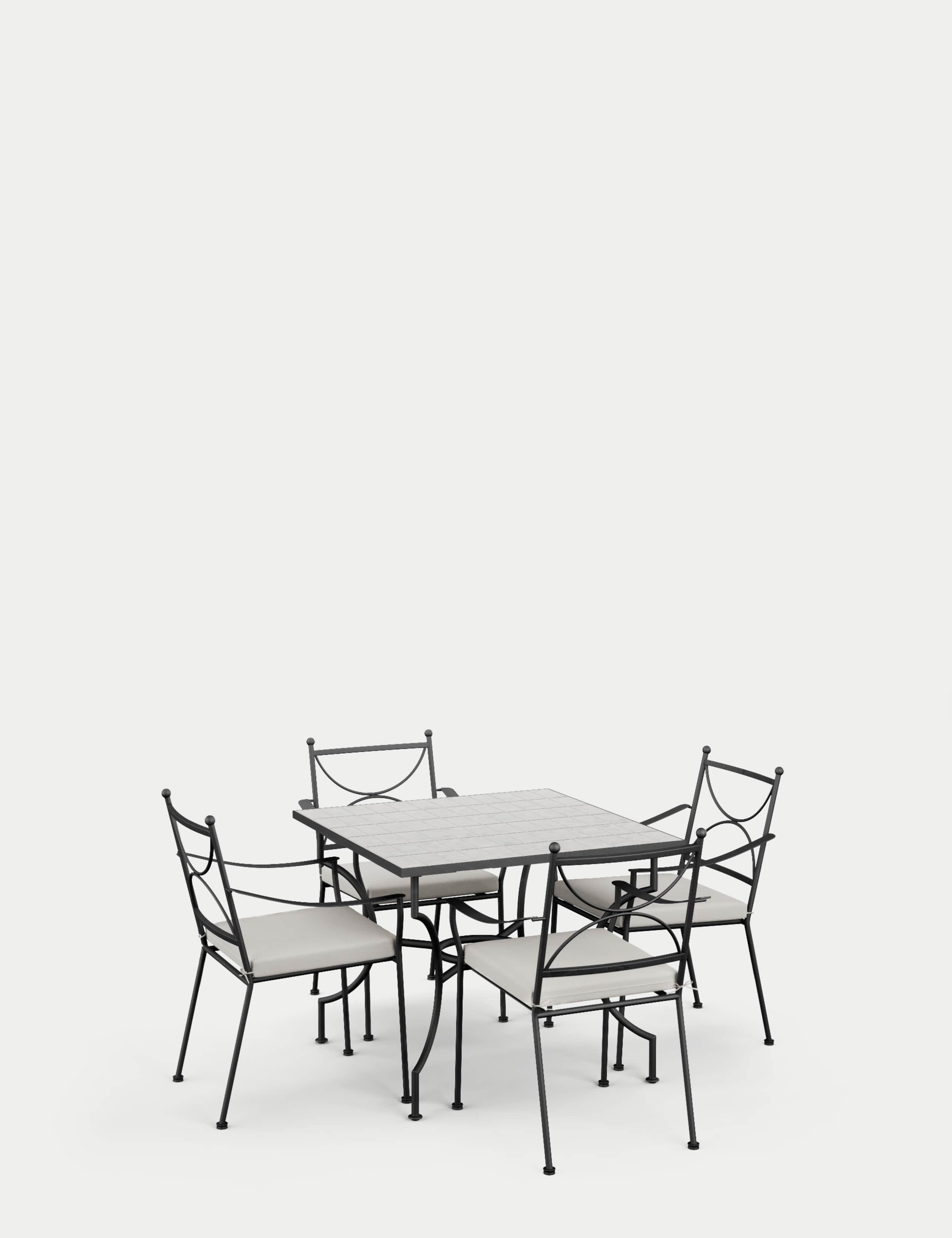 Pembroke 4 Seater Garden Dining Table & Chairs 2 of 7