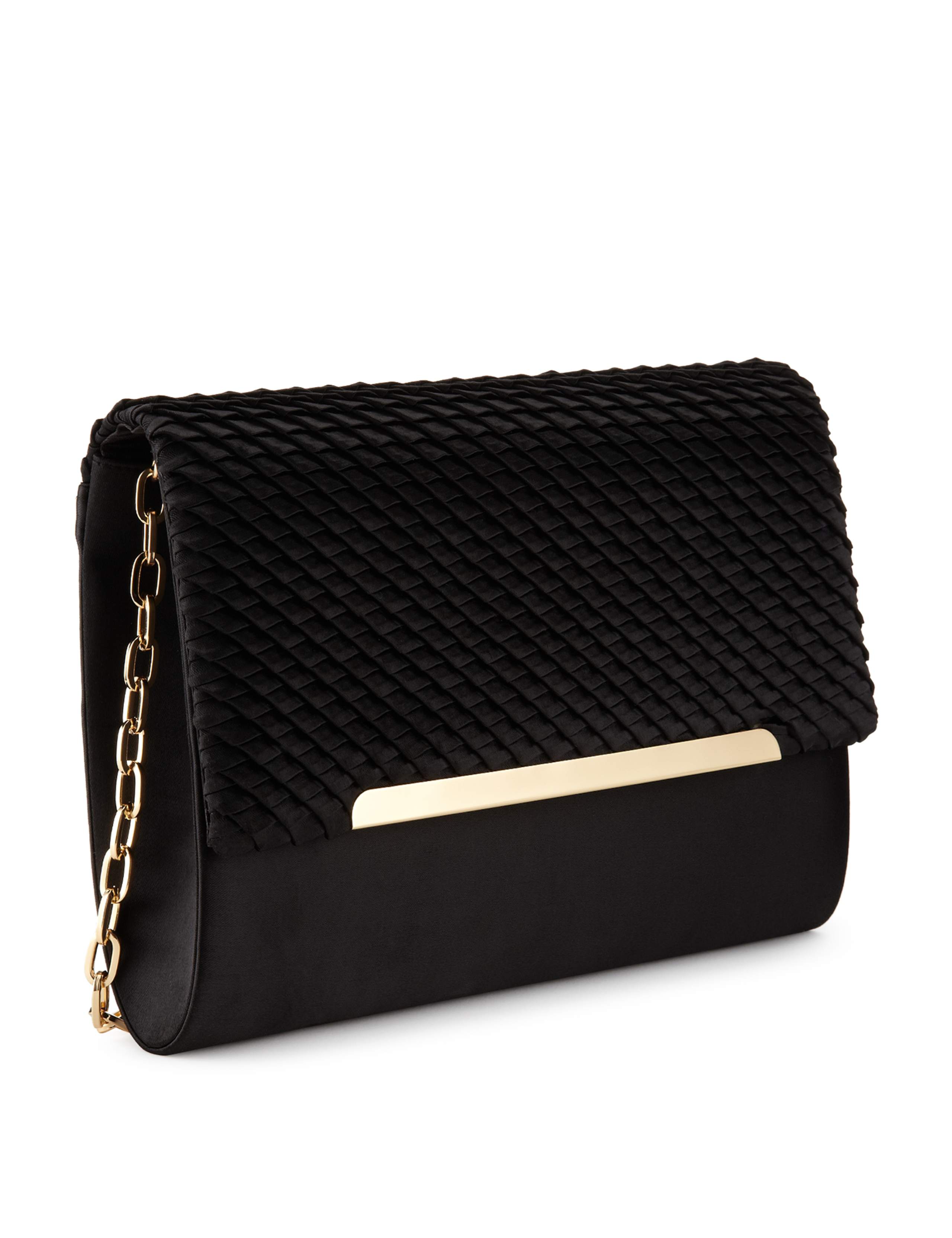 Lattice Satin Clutch Bag 4 of 6
