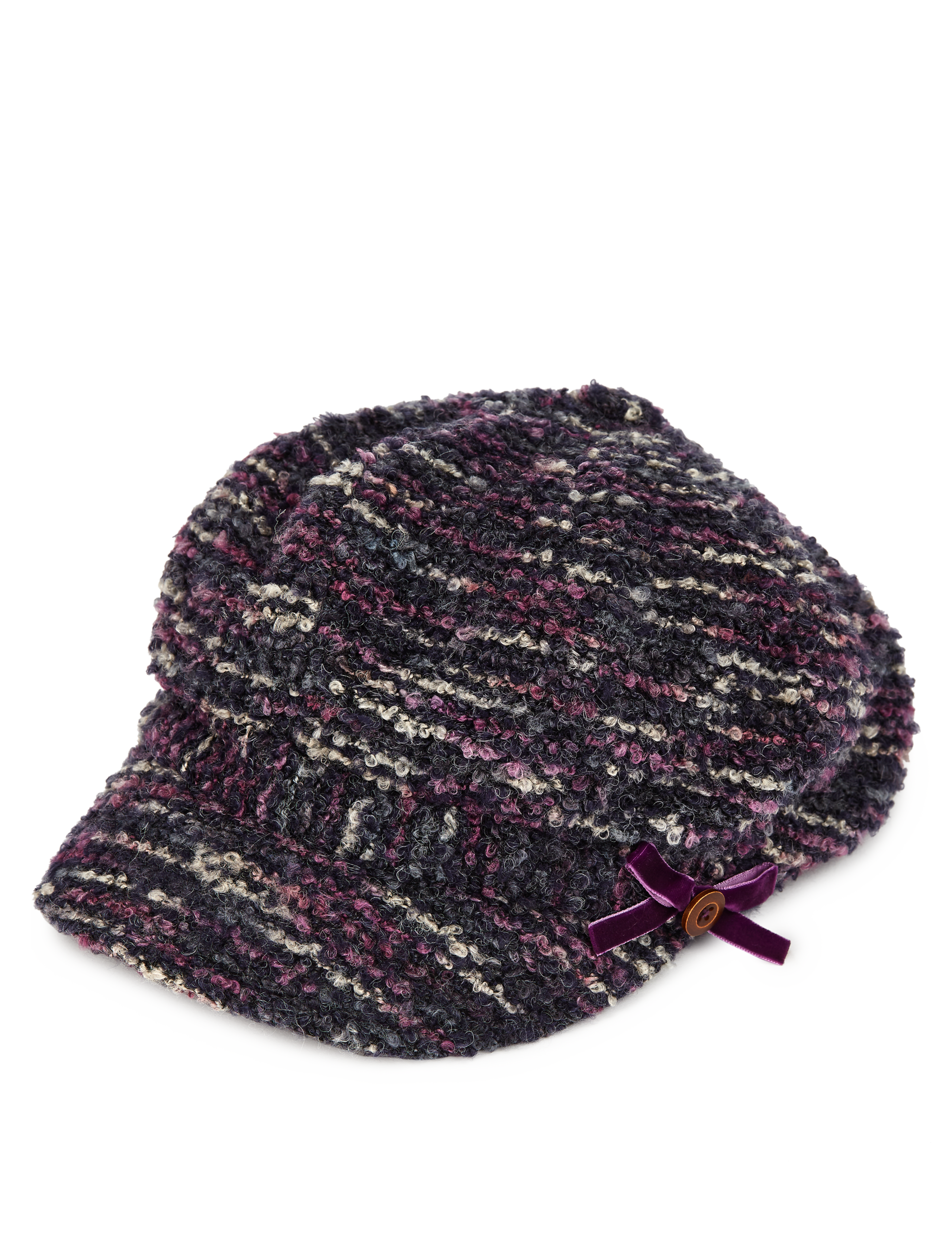 Bouclé Baker Boy Hat with Wool 2 of 3