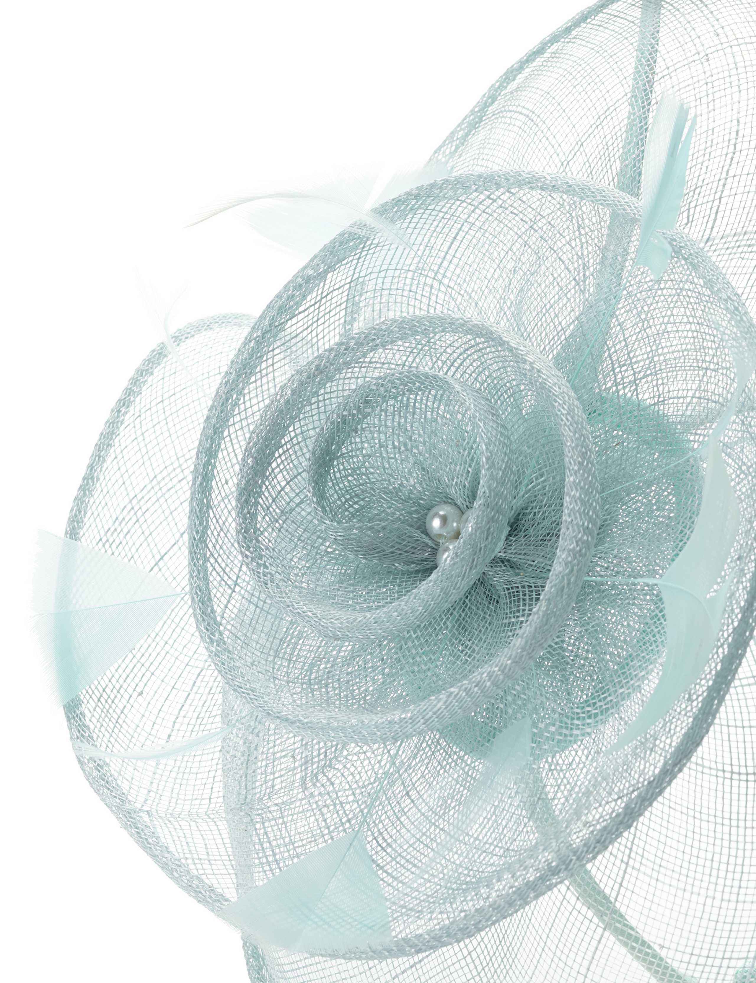 Swirl Feather Mesh Fascinator 4 of 4