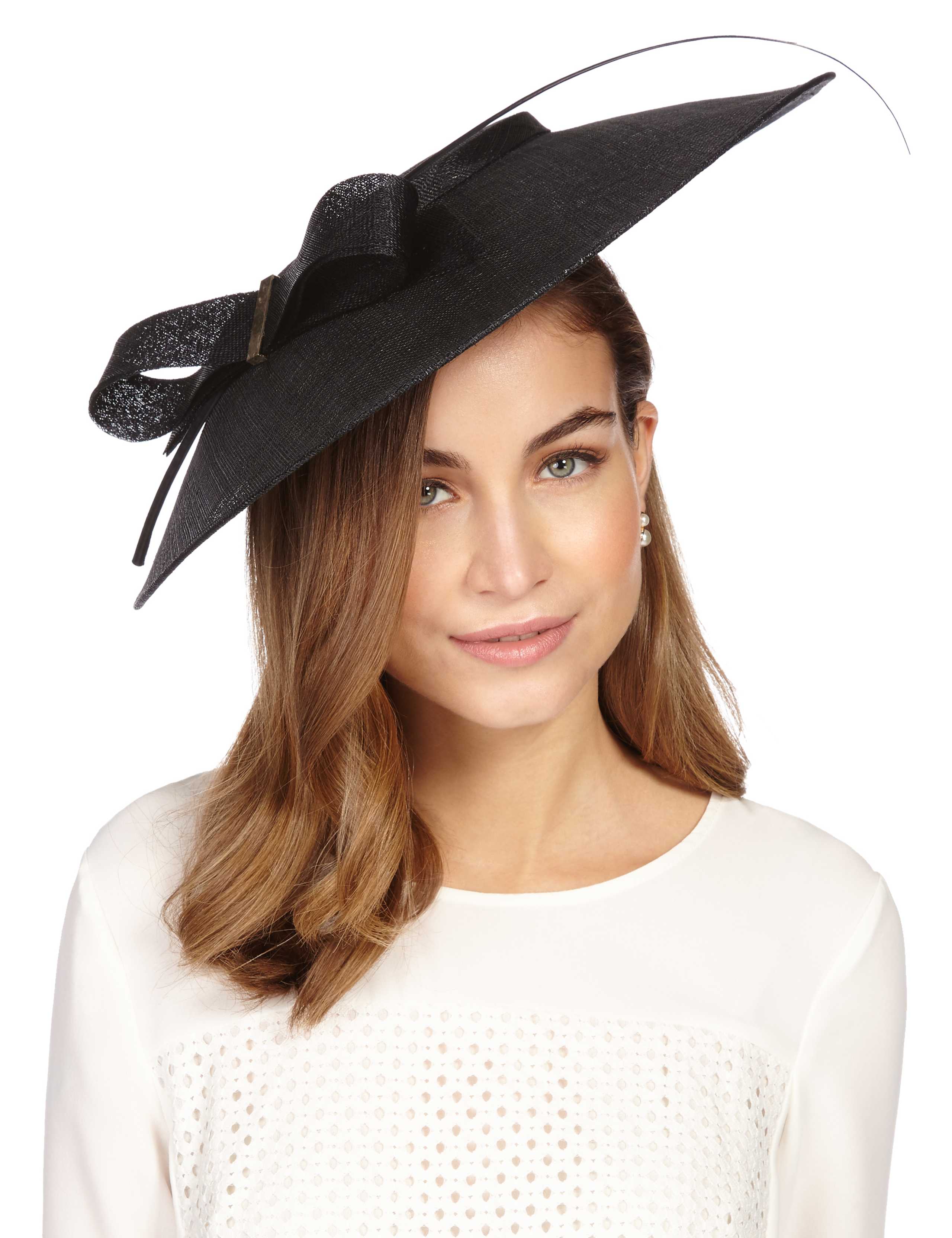 Slim Bow Disc Fascinator 1 of 4