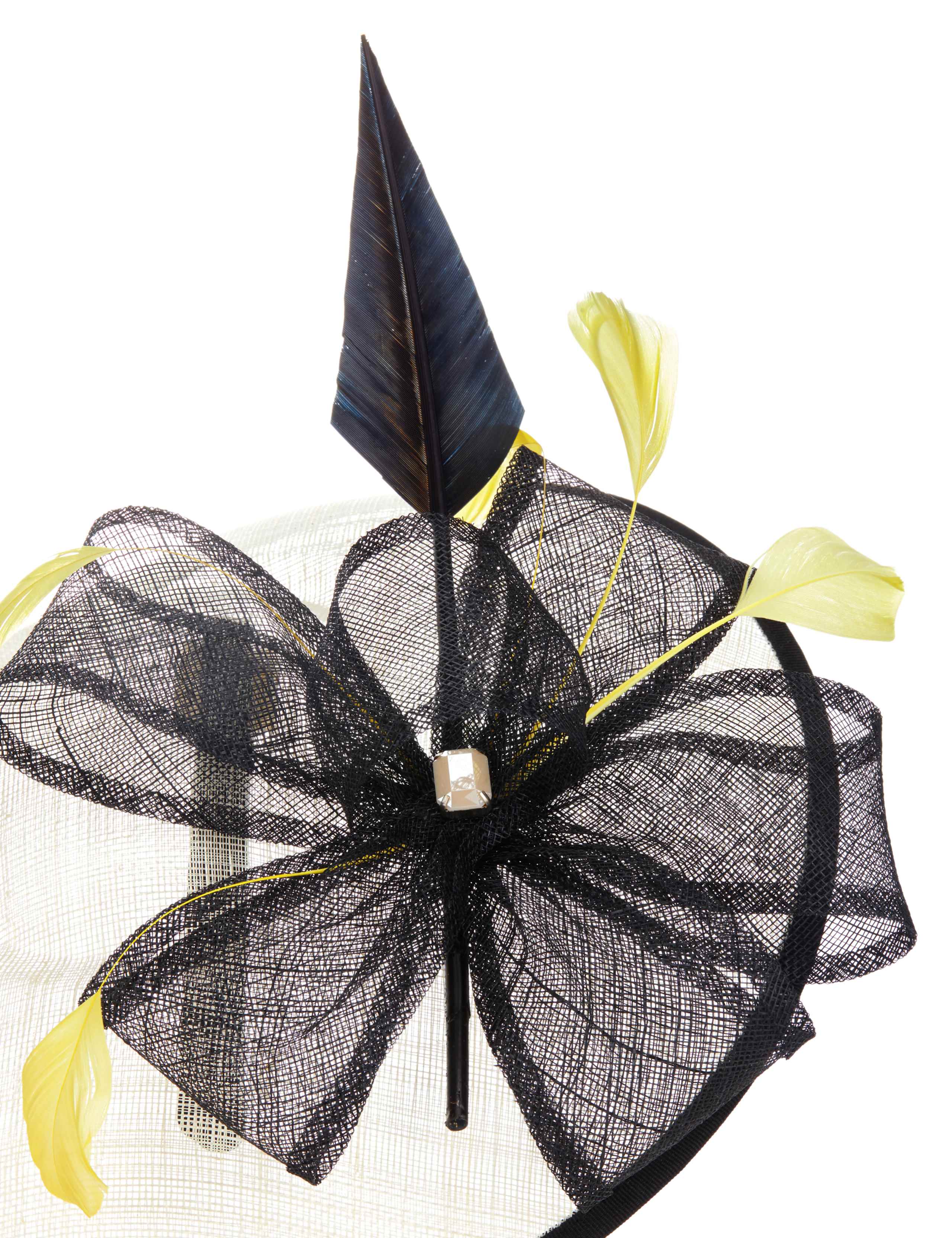 Jewel Embellished Feather Disc Fascinator 4 of 4