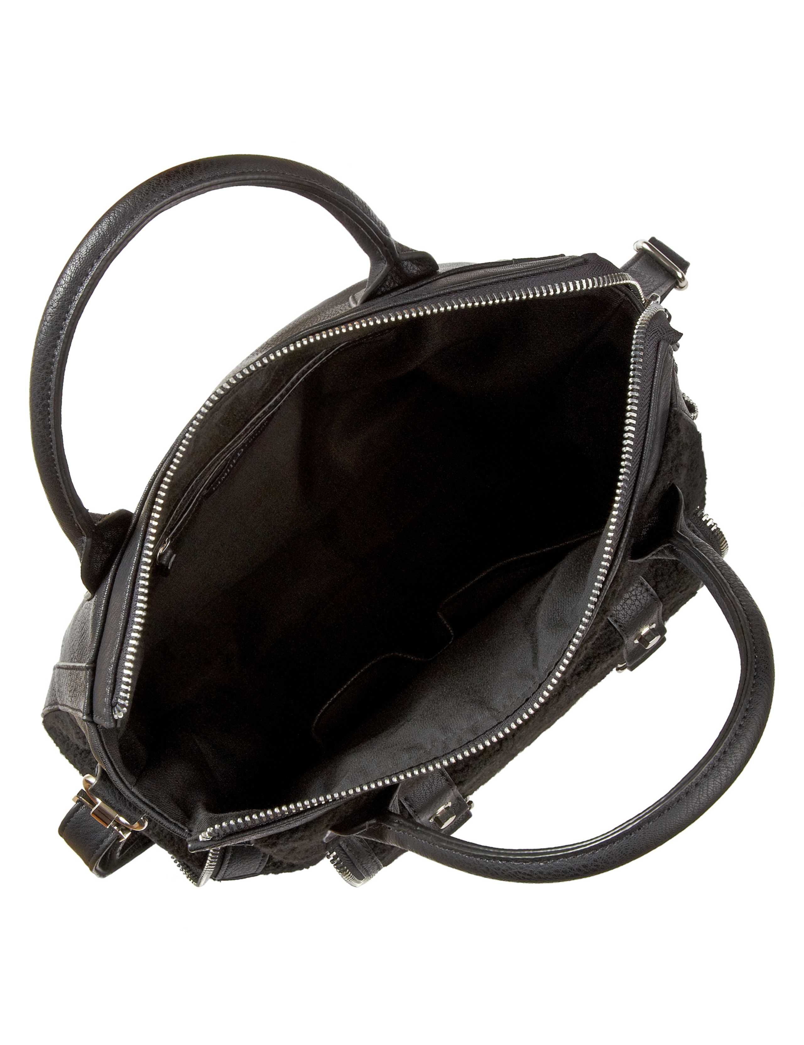 Shearling Style Tote Bag 6 of 6