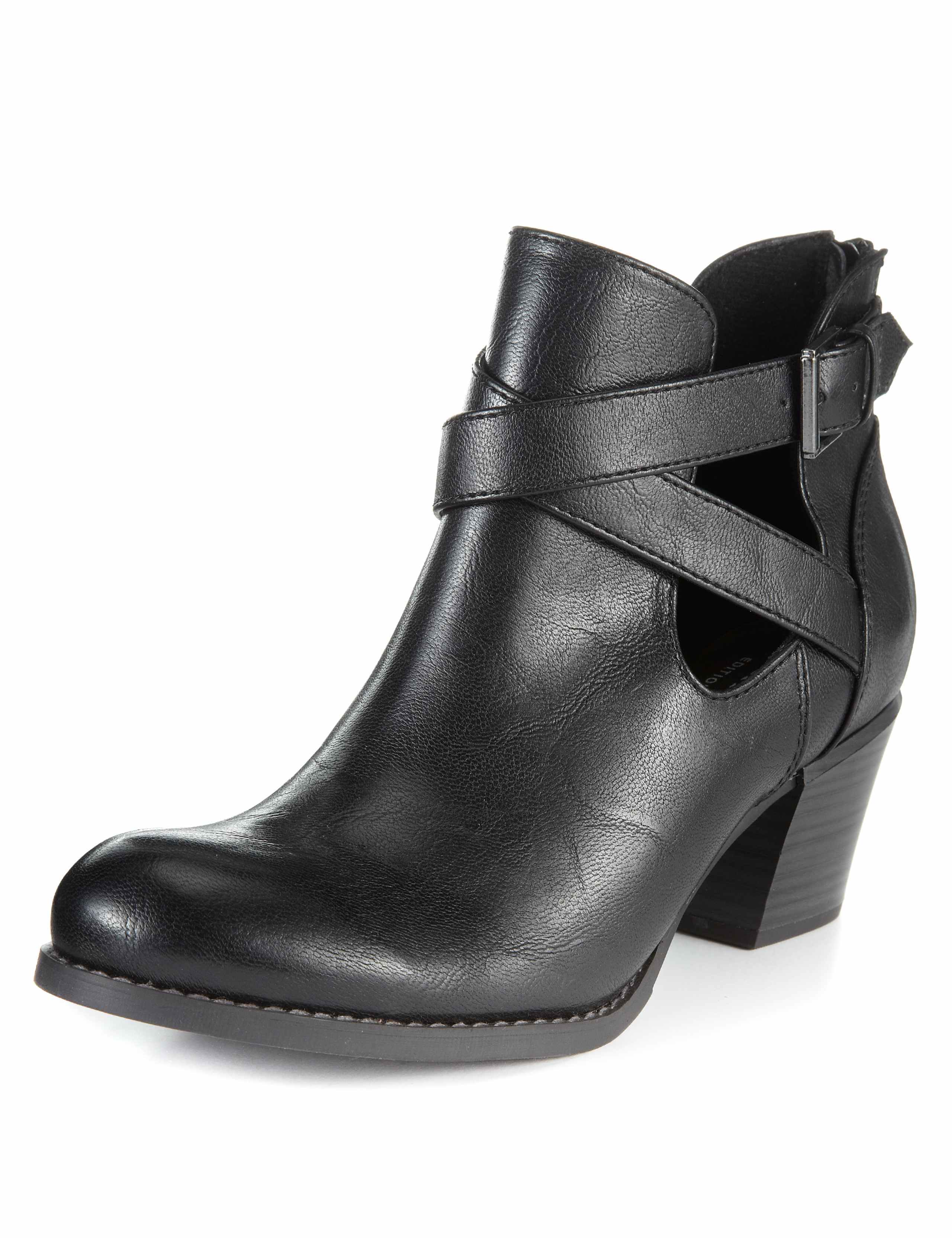 Side Cut-Out Ankle Boots with Insolia® 1 of 4