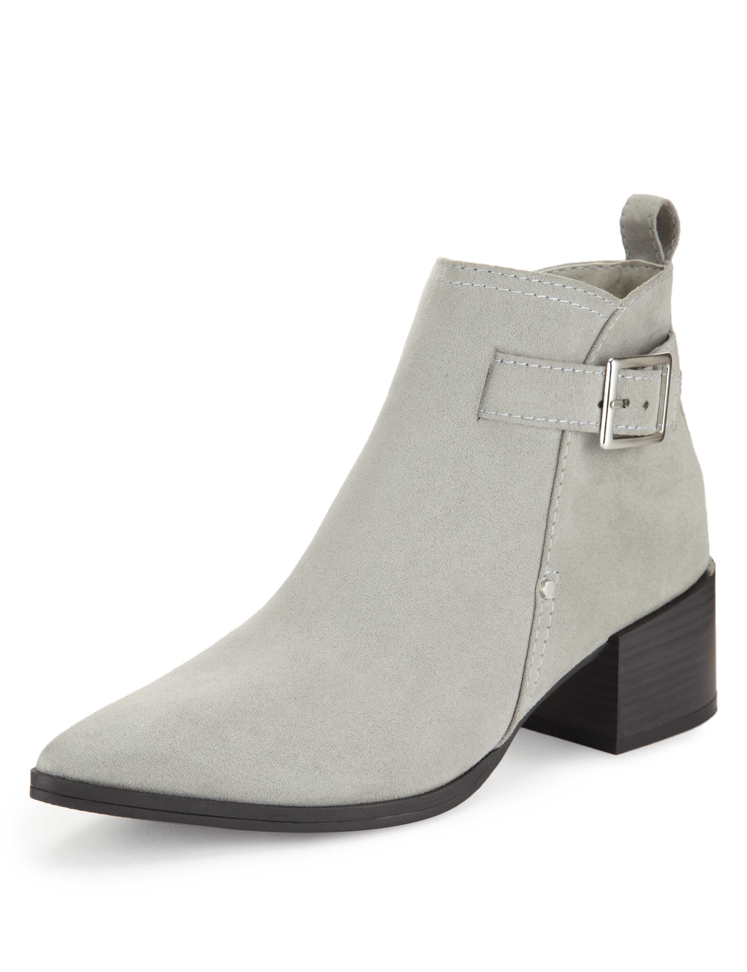 Block Heel Strap Ankle Boots with Insolia® 1 of 5