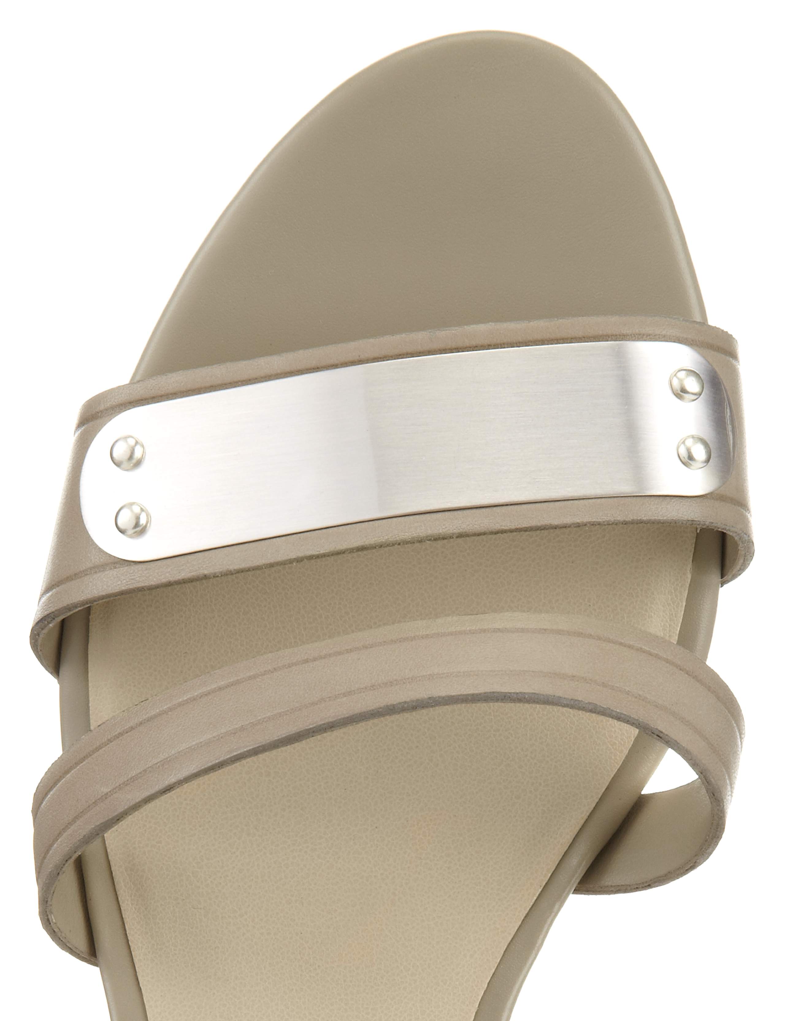 Leather Low Wedge Heel Sandals with Insolia Flex® 4 of 4