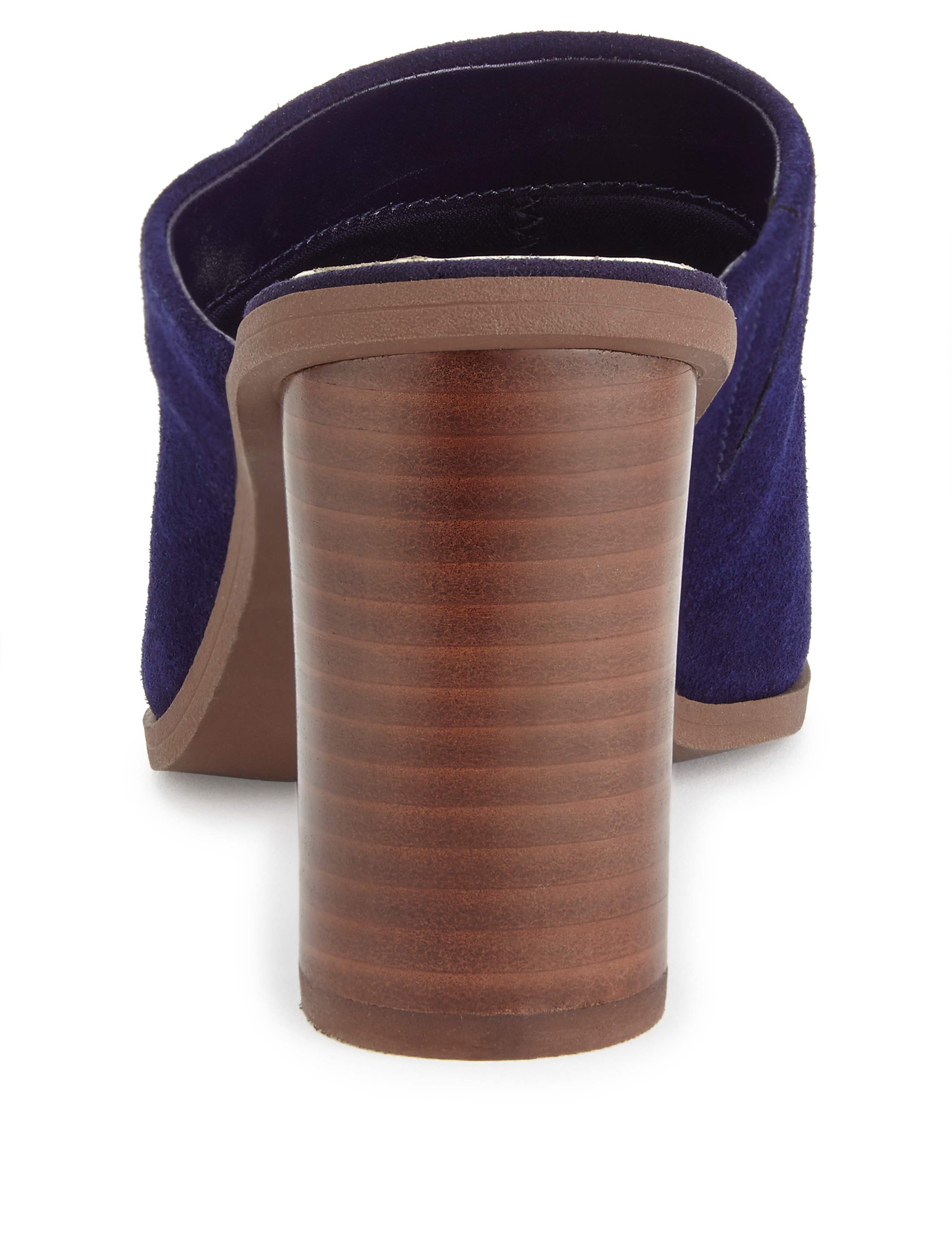 Stain Away™ Suede Block Heel Mule Sandals with Insolia® 3 of 4