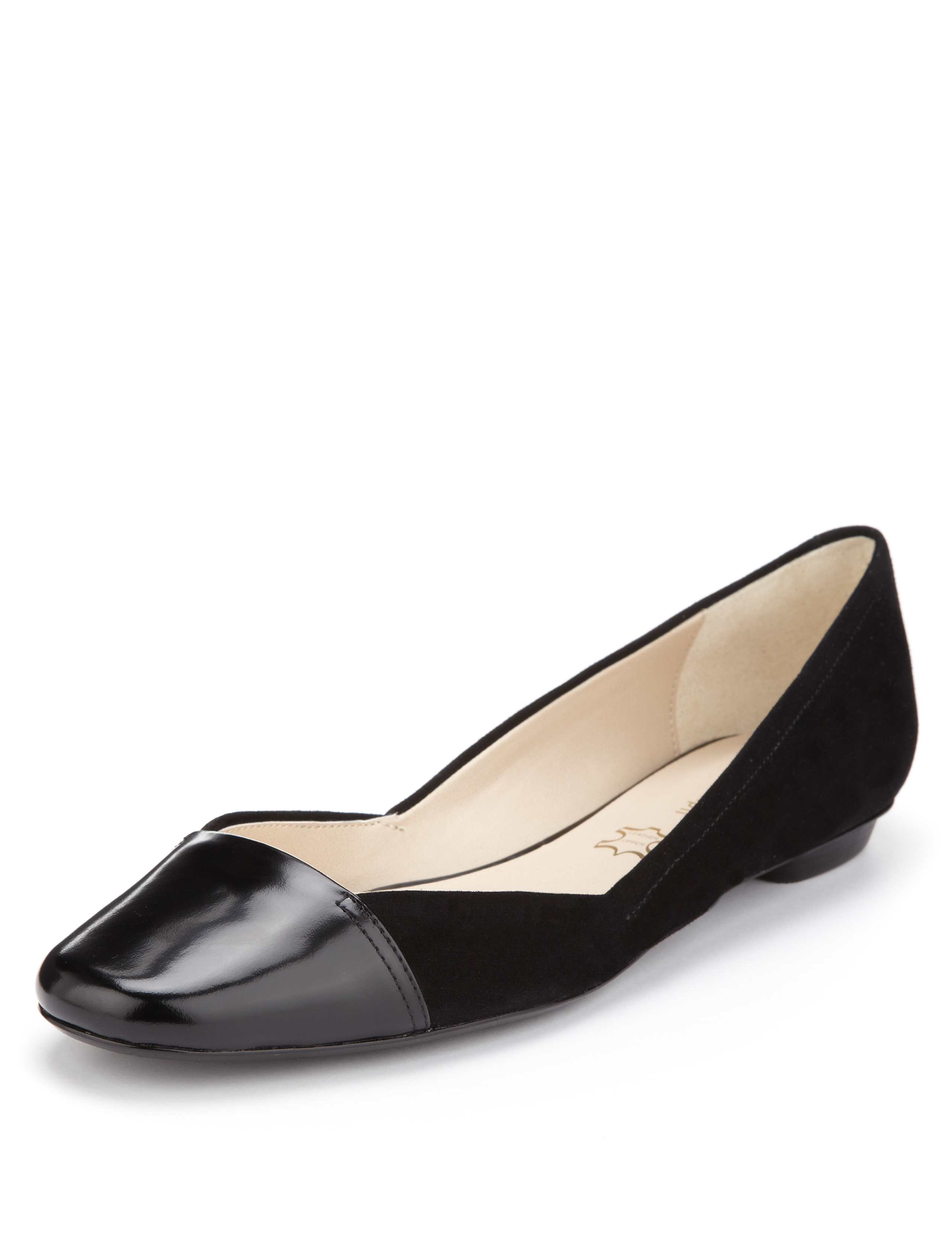 Leather Panelled Water Resistant Pumps with Insolia Flex® 1 of 5