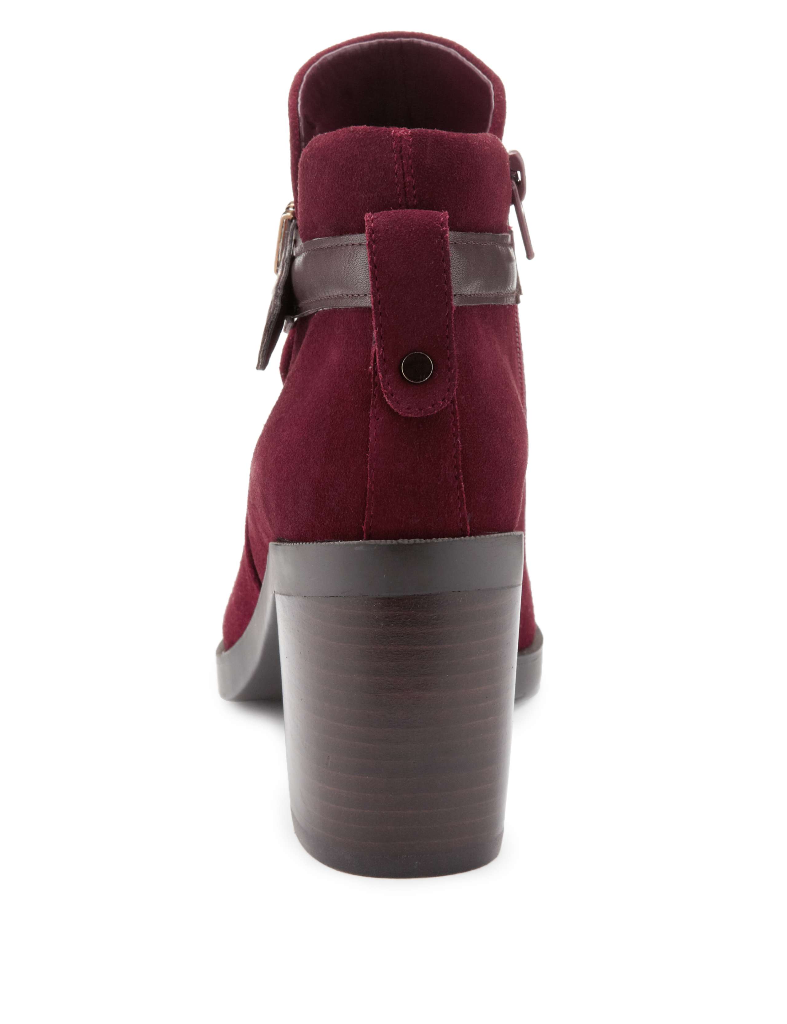 Stain Away™ Suede Ankle Strap Boots with Insolia® 3 of 5