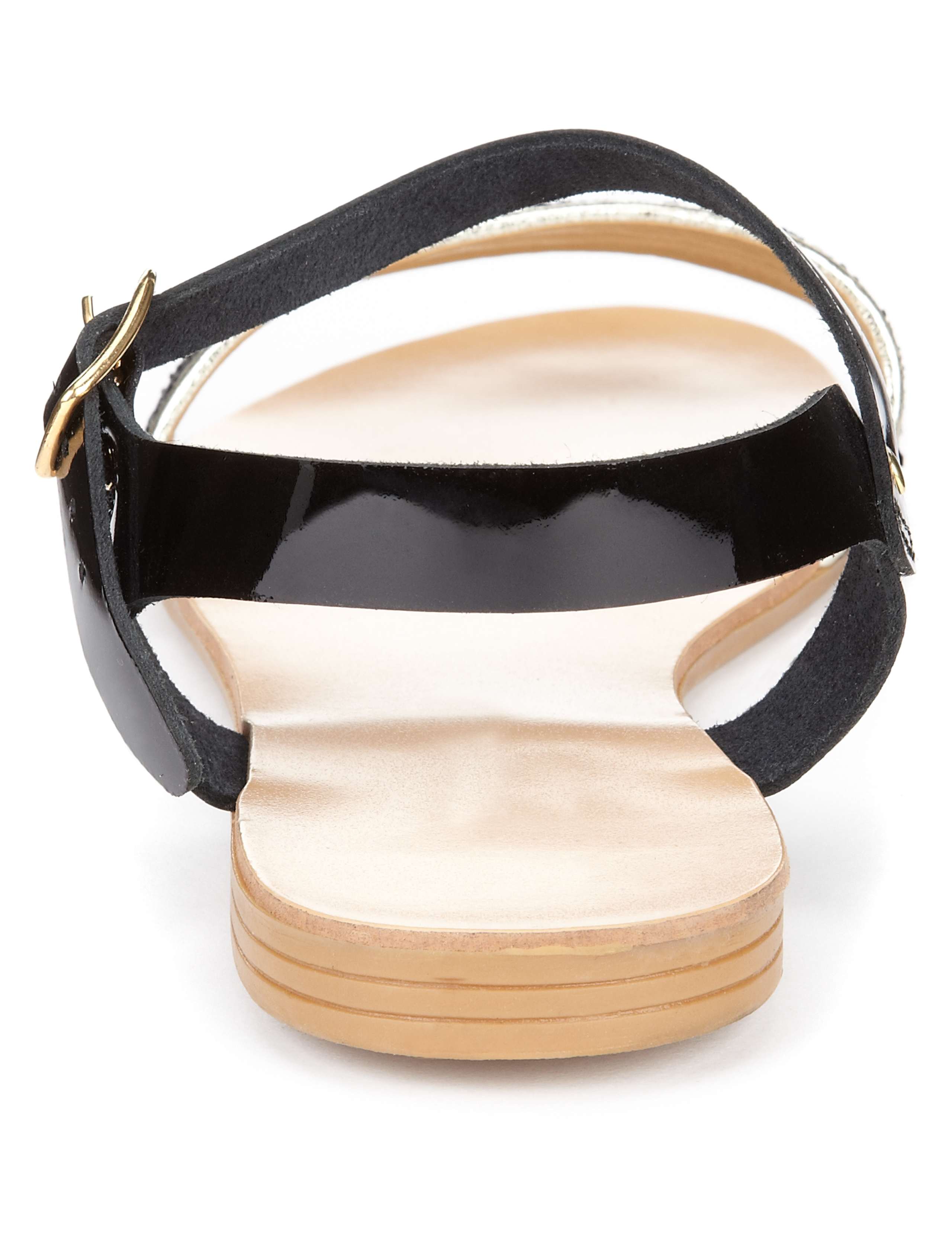 Open Toe Sparkle Band Sandals 2 of 3