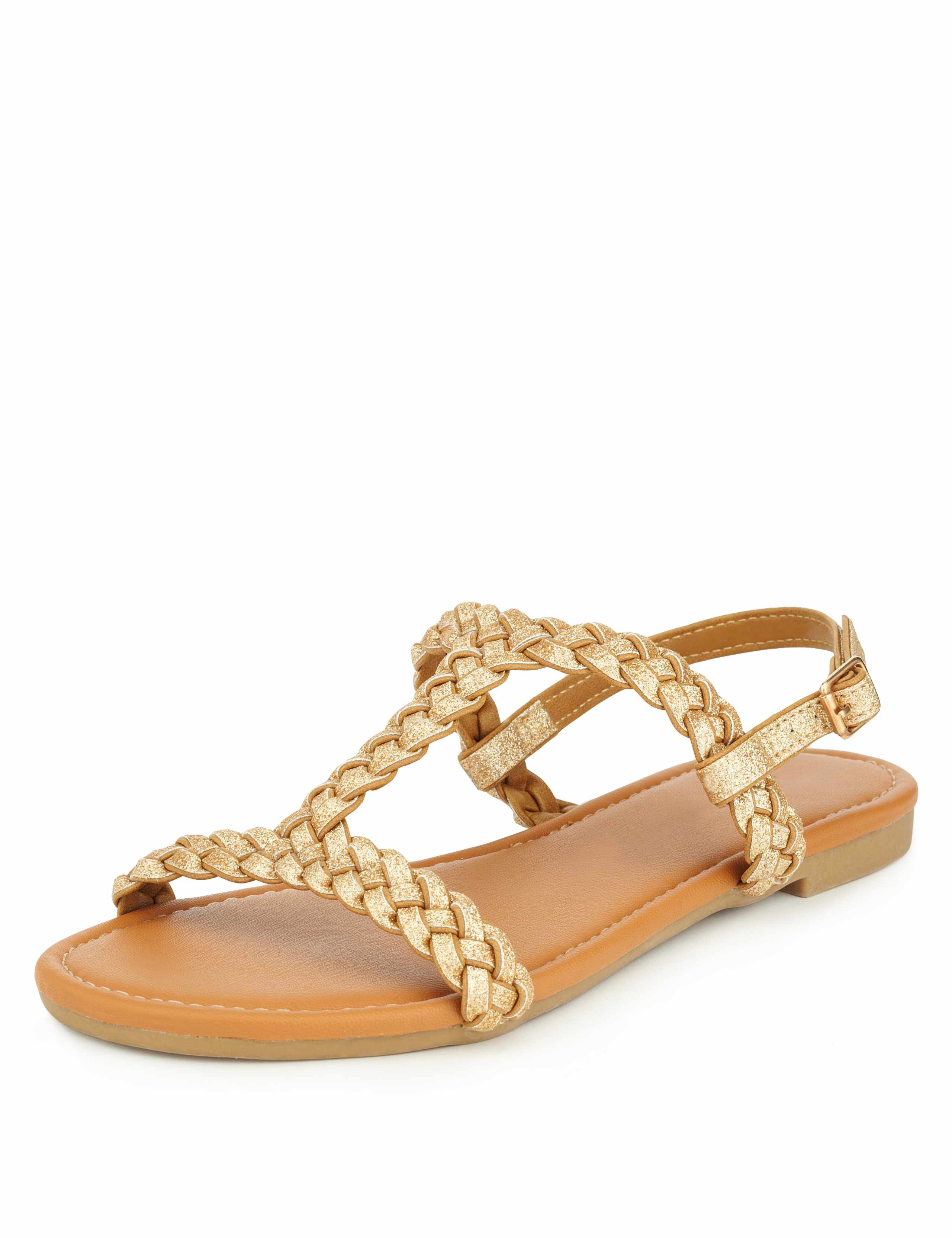 Sparkling Plaited Sandals 1 of 4
