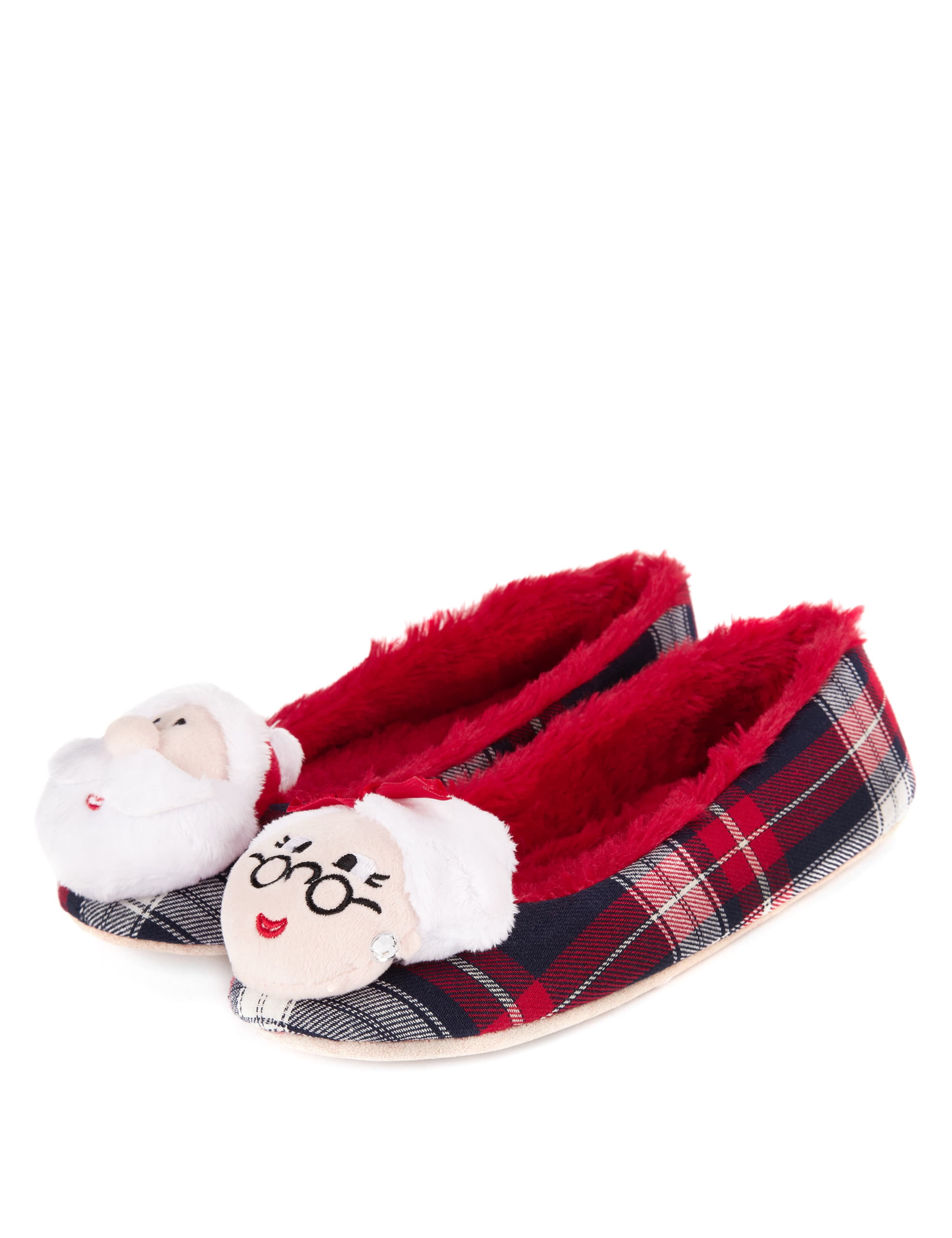 Mr. and Mrs. Claus Ballerina Slippers 1 of 5