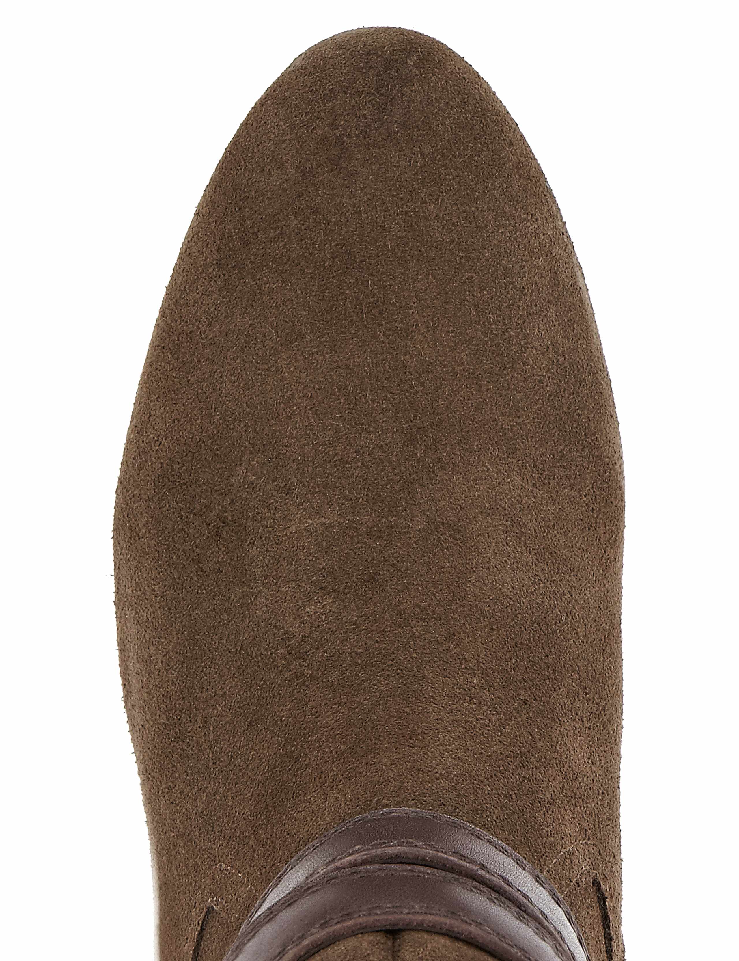 Suede Angular Heel Knee High Boots 4 of 4