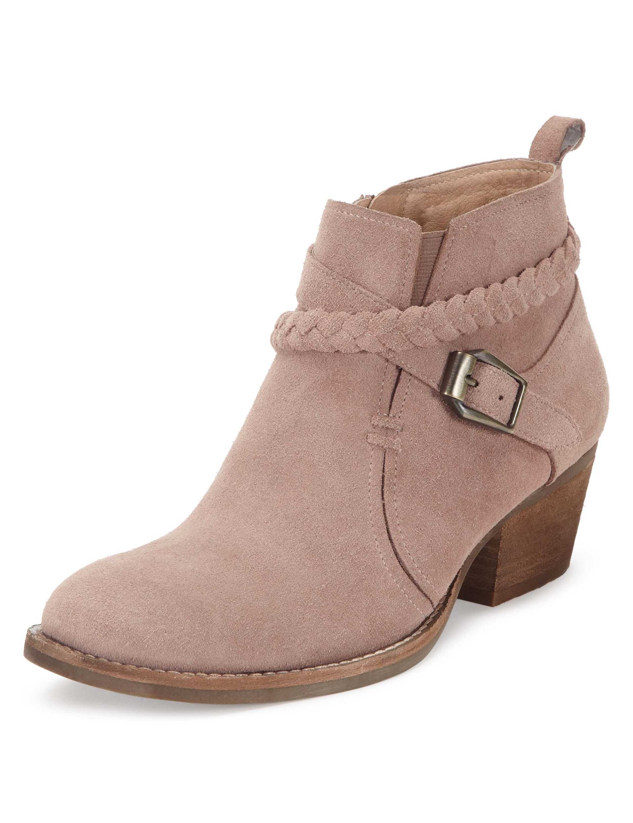 Suede Square Toe Western Boots with Insolia® 1 of 5