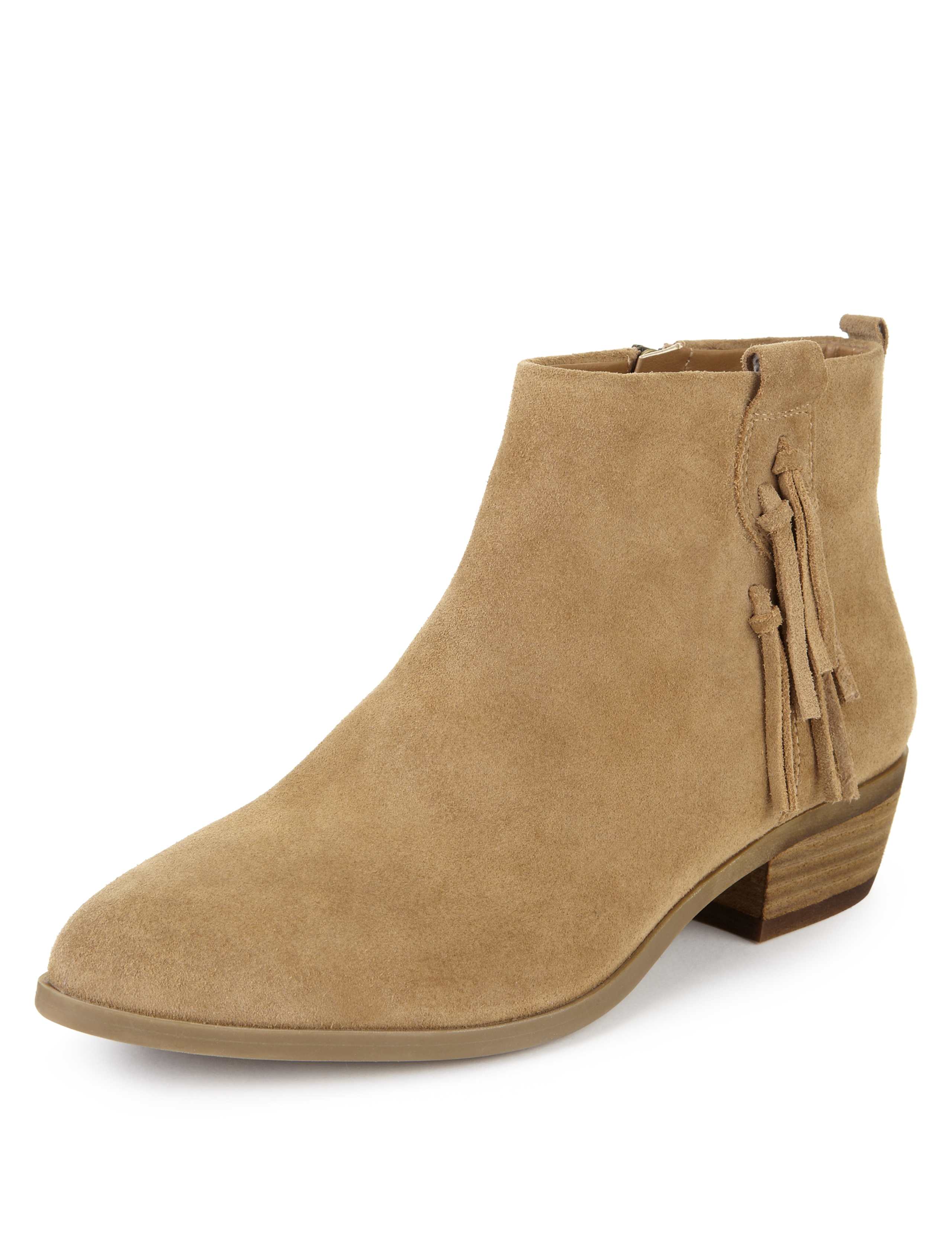 Stain Away™ Suede Ankle Boots with Insolia Flex® 1 of 4