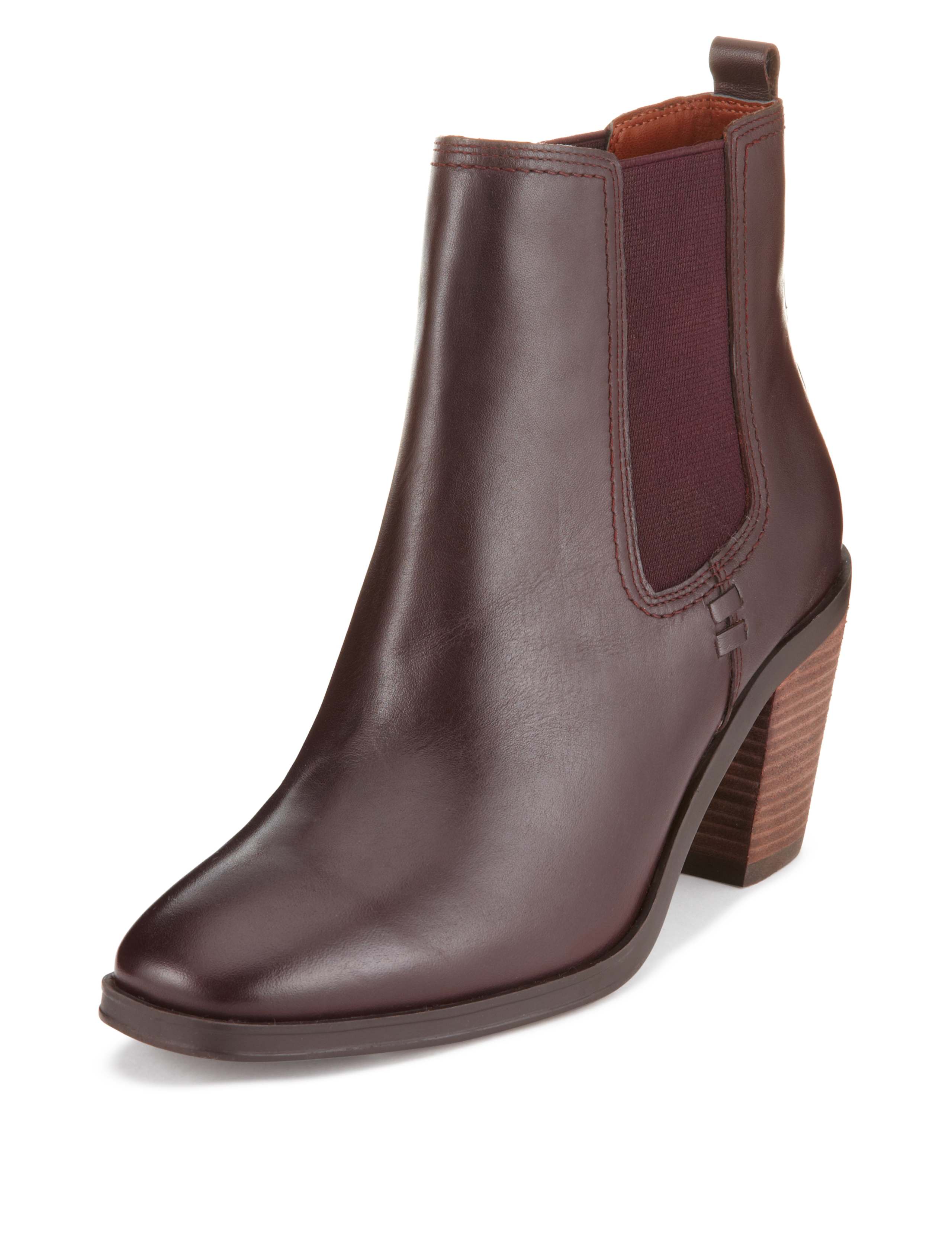 Leather Heeled Chelsea Ankle Boots 1 of 4
