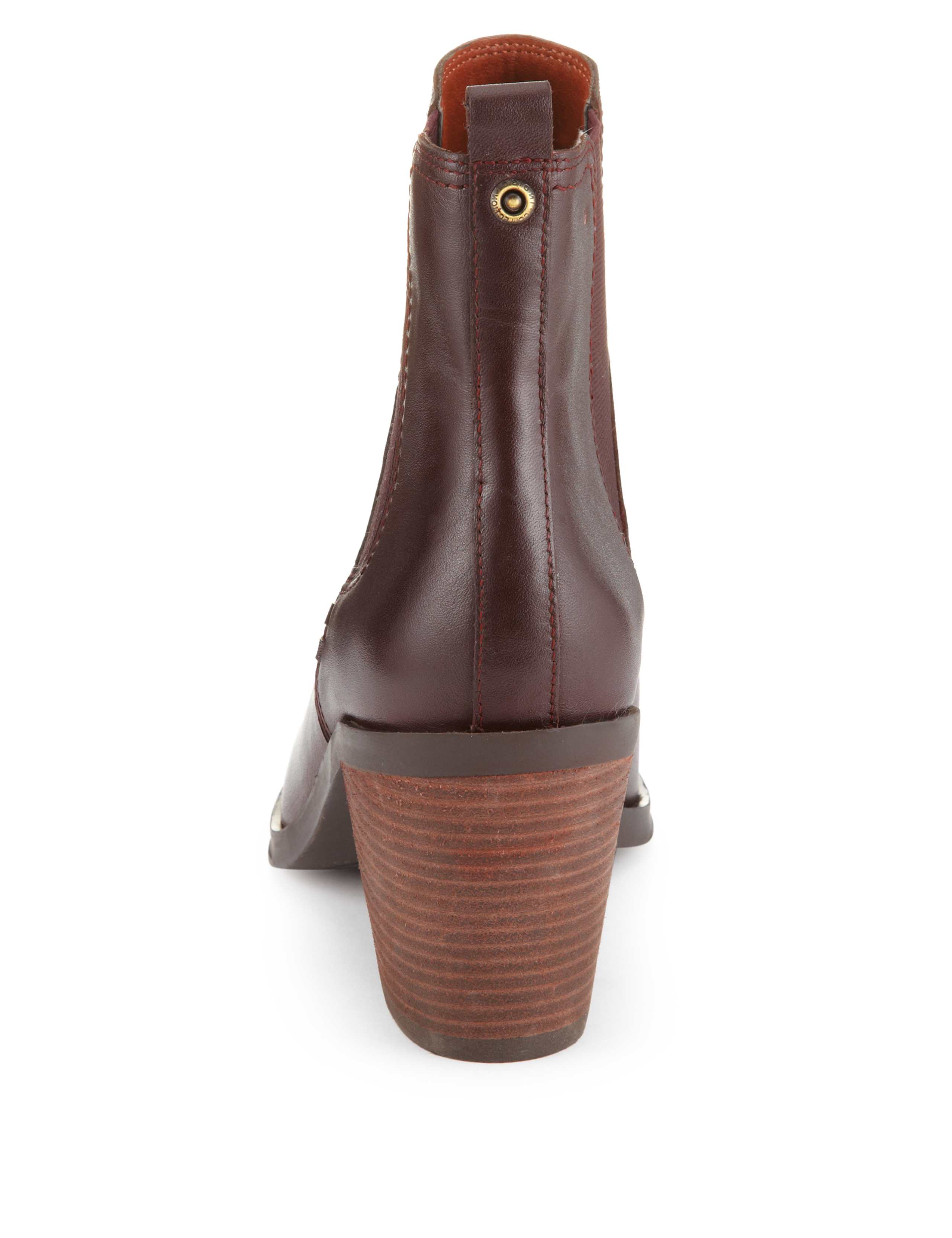 Leather Heeled Chelsea Ankle Boots 3 of 4