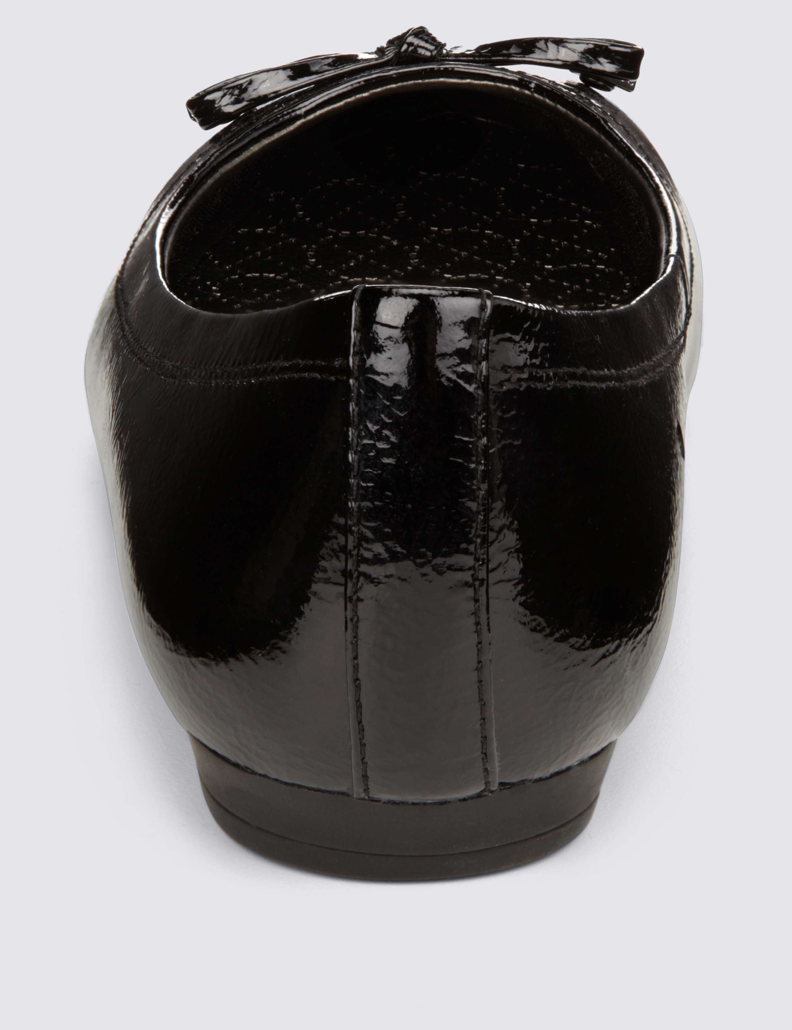 Freshfeet™ Leather Flat Bow Pumps with Insoli®a Flex® 3 of 4