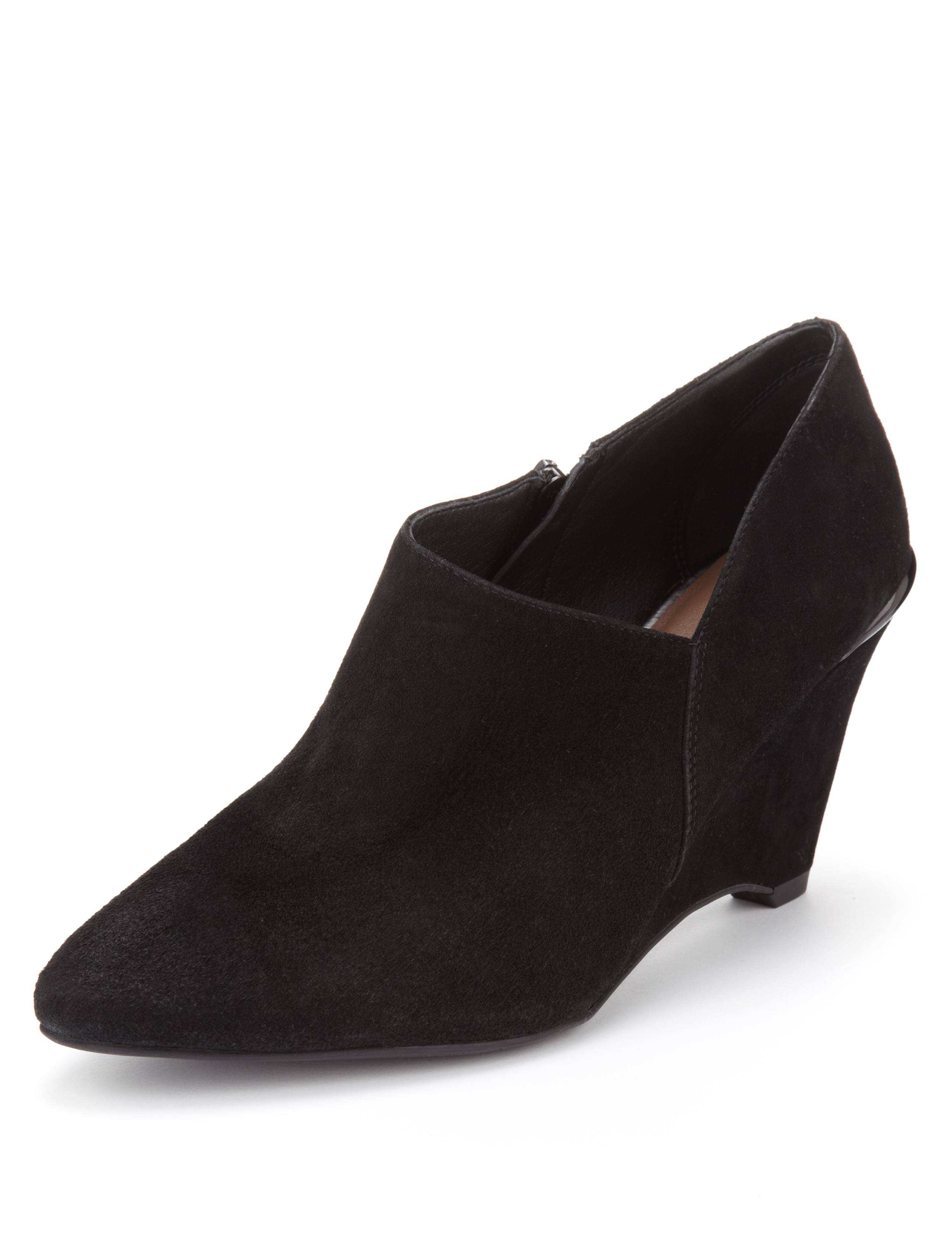 Suede Wedge Shoe Boots with Stainaway™ 1 of 5