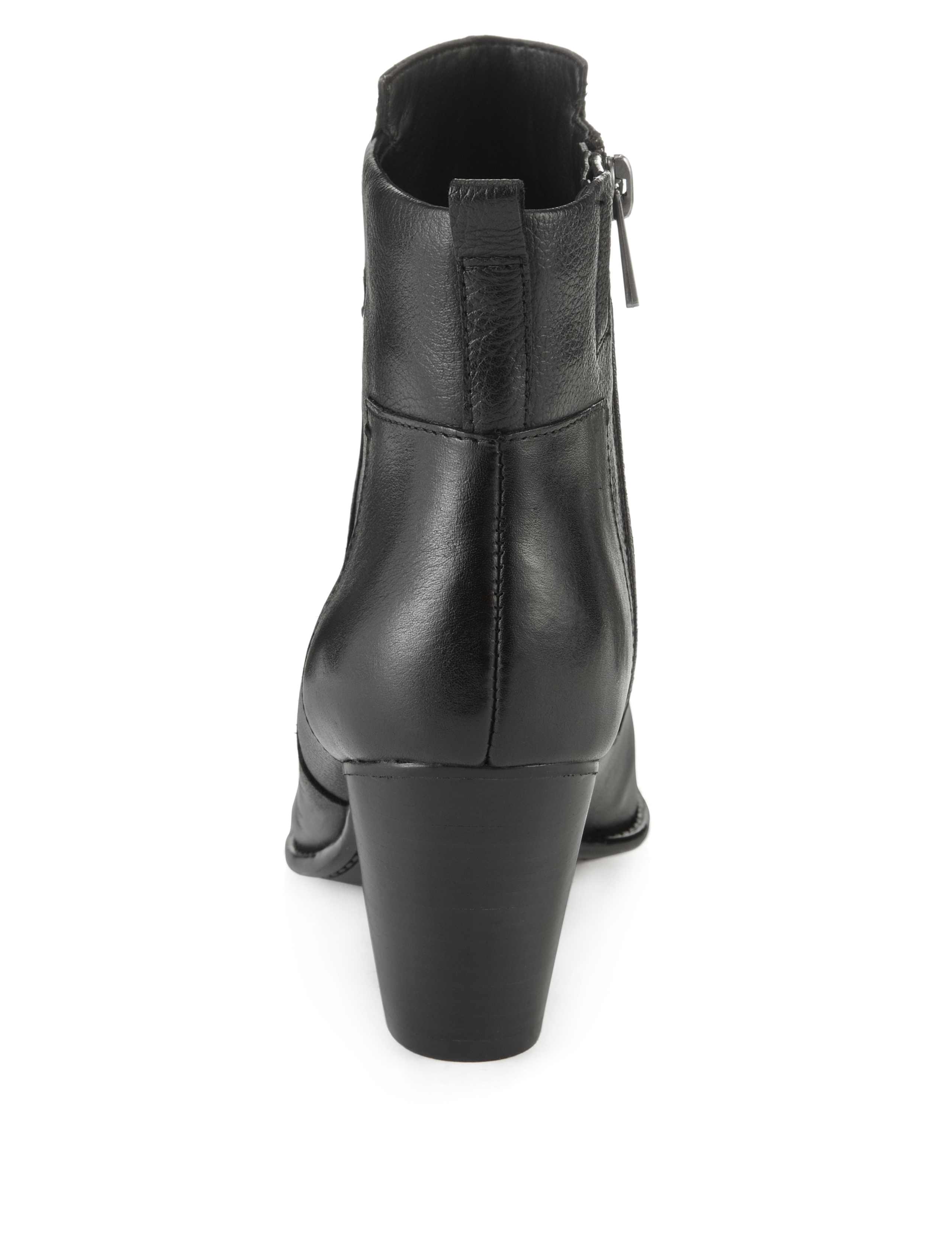 Leather Panelled Ankle Boots 3 of 5