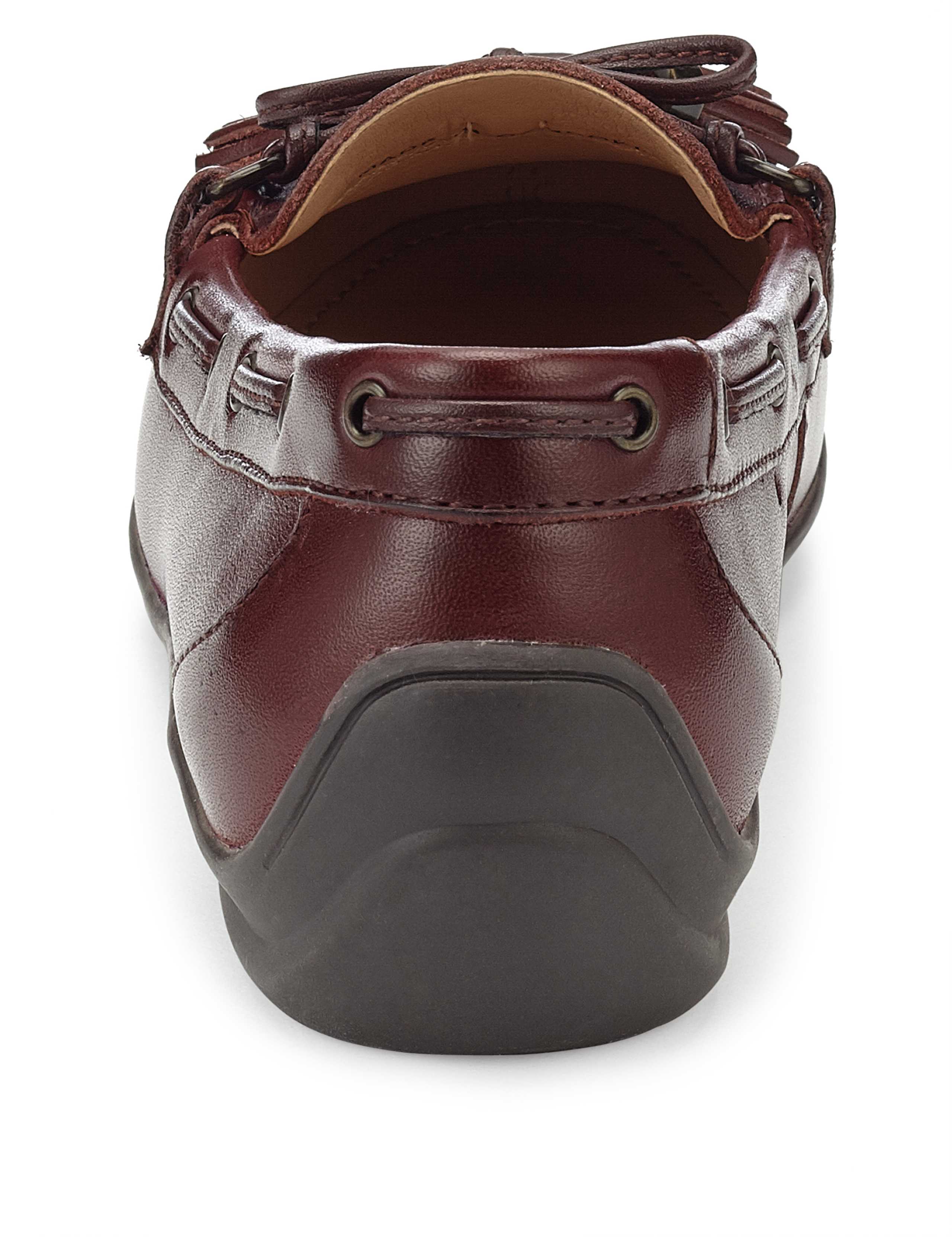 Leather Tassel Boat Shoes 3 of 4