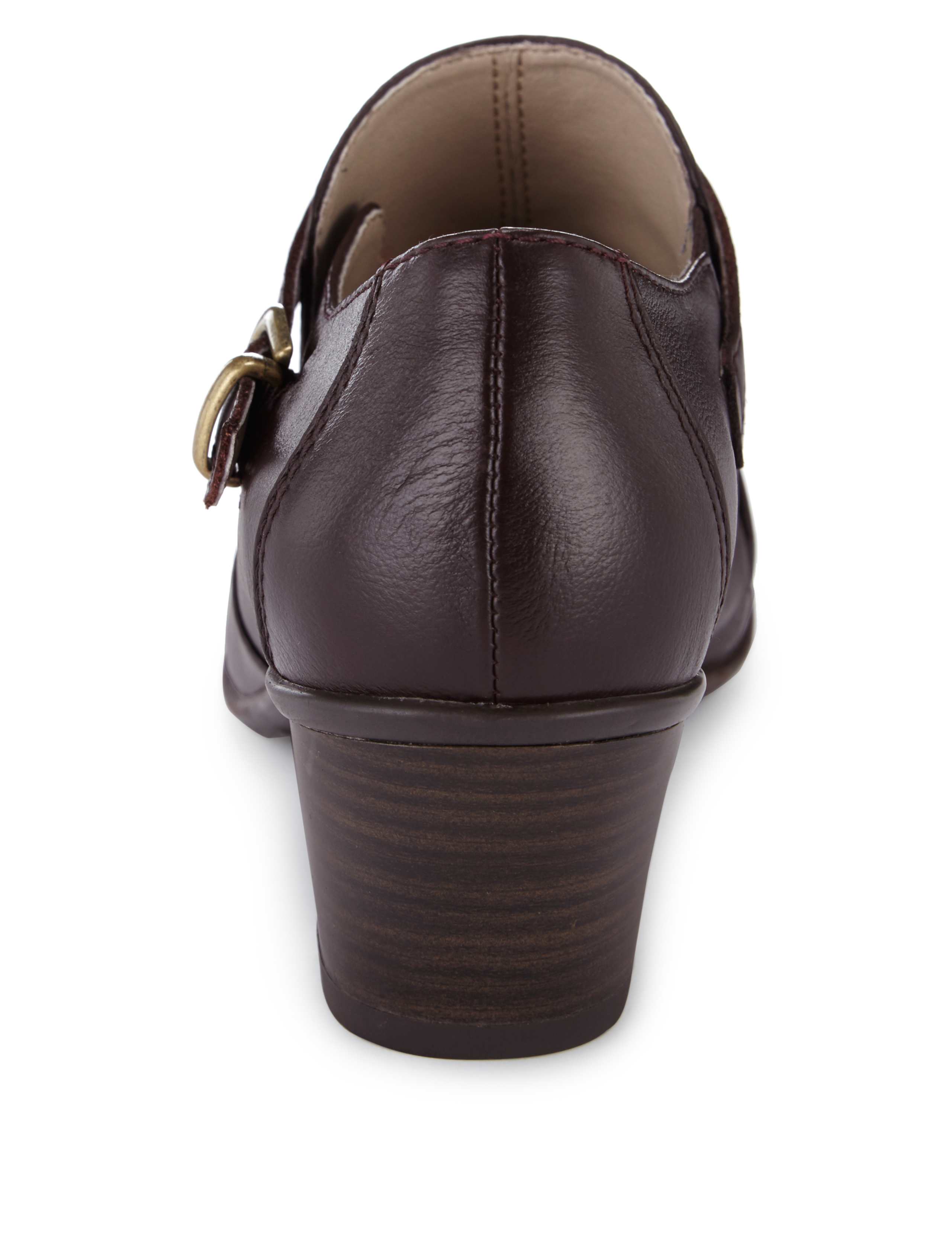 Leather Buckle Shoe Boots 2 of 3